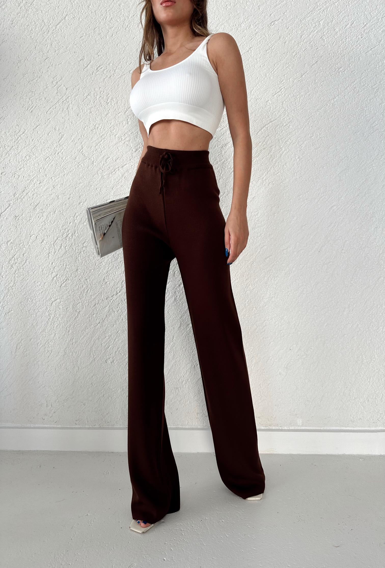 SADE BASİC PANTOLON - Kahve