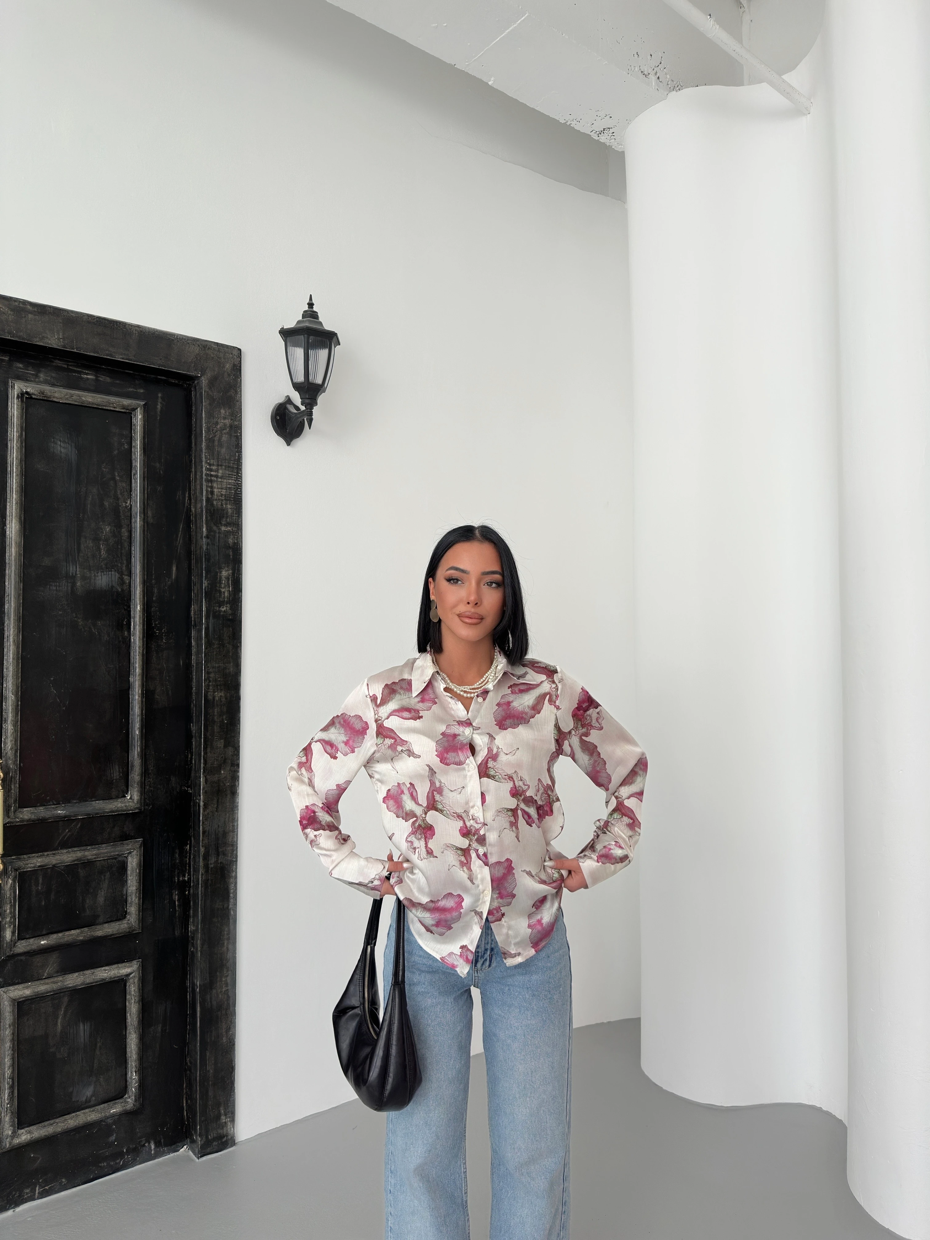 YAPRAK DESEN YORYO GÖMLEK