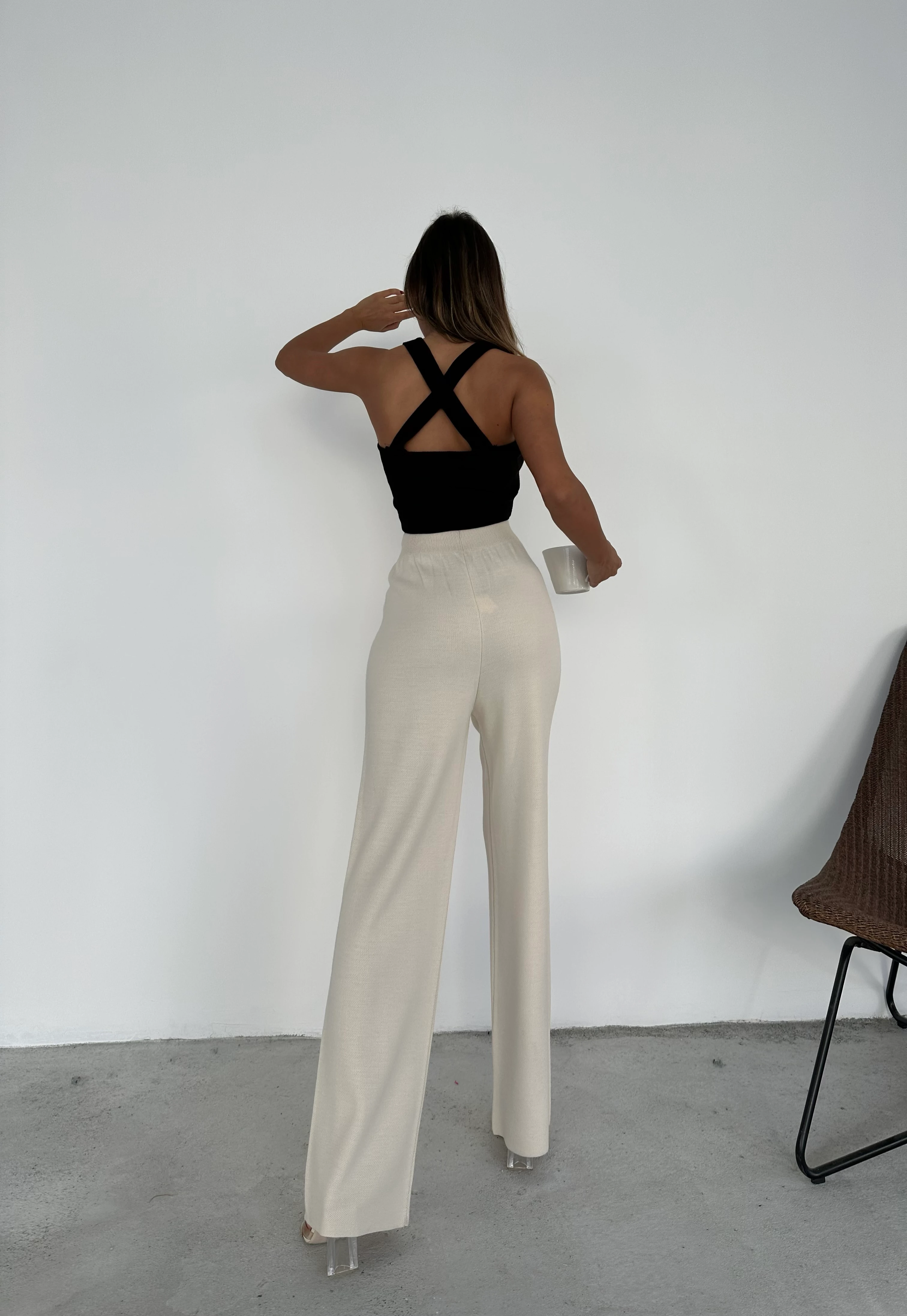 İPSİZ SADE BASİC PANTOLON - Taş