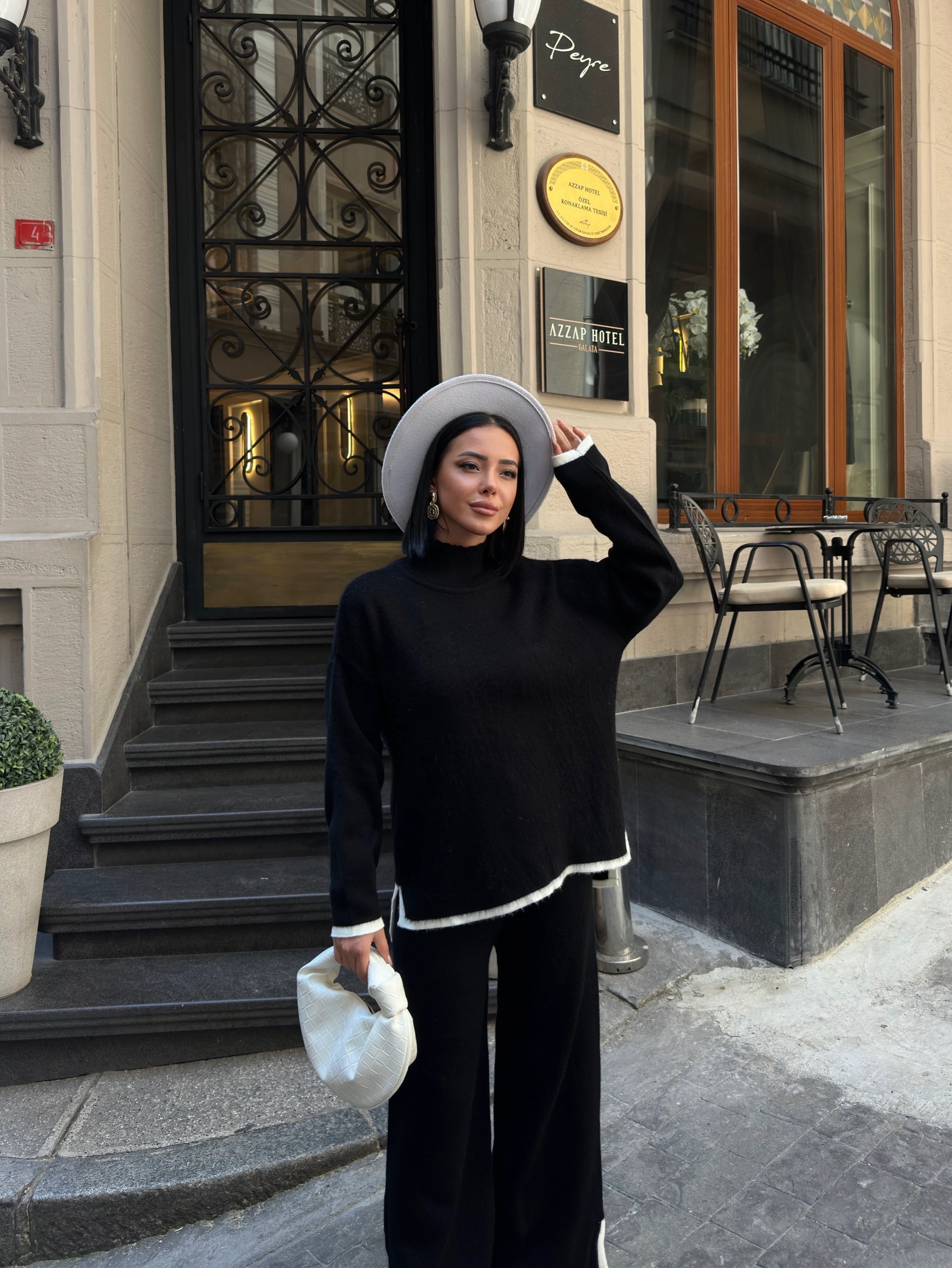 YIKAMALI YIRTMAÇLI TAKIM - Siyah