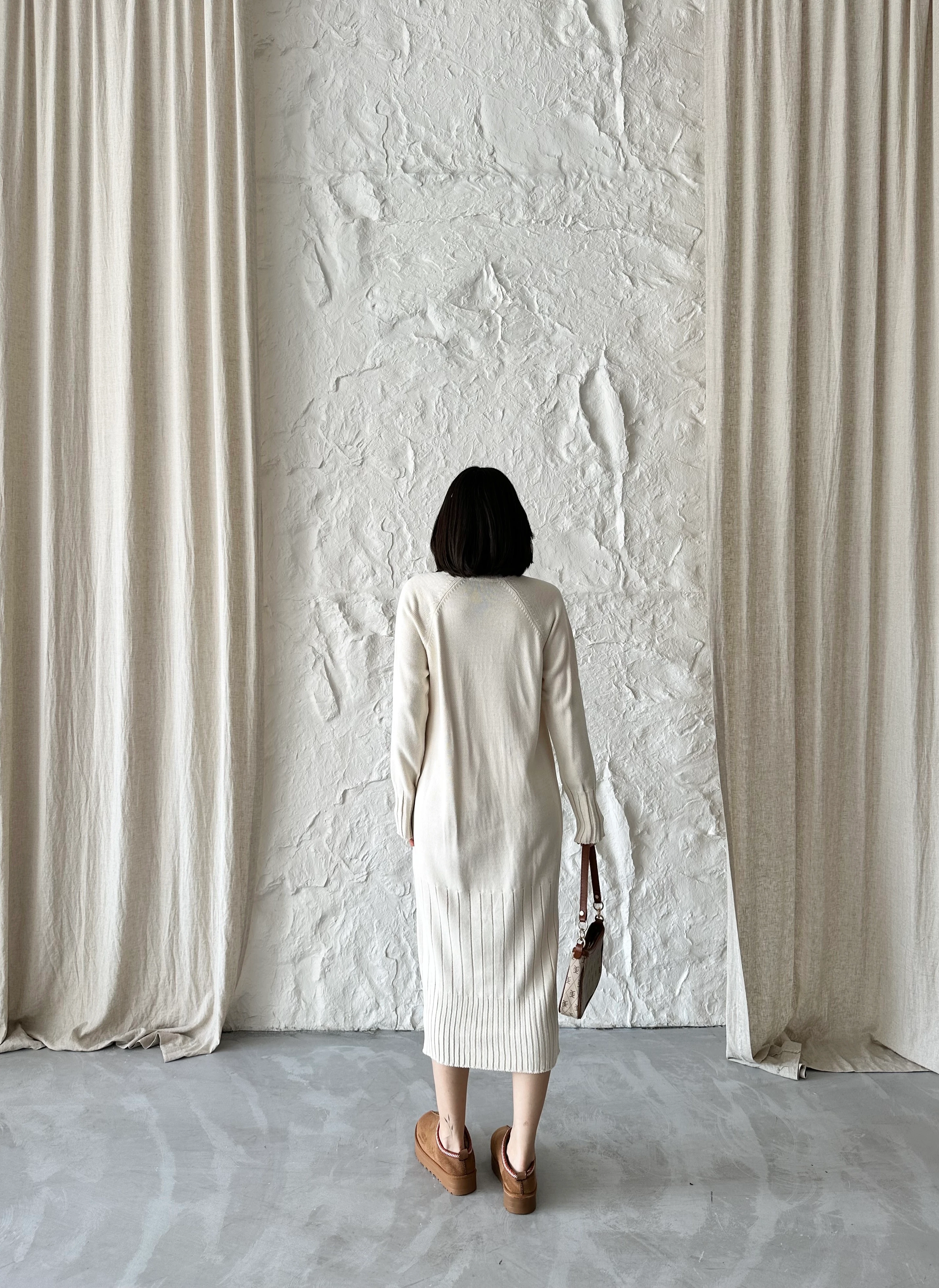 KARMA FİTİL TUNİK - Krem