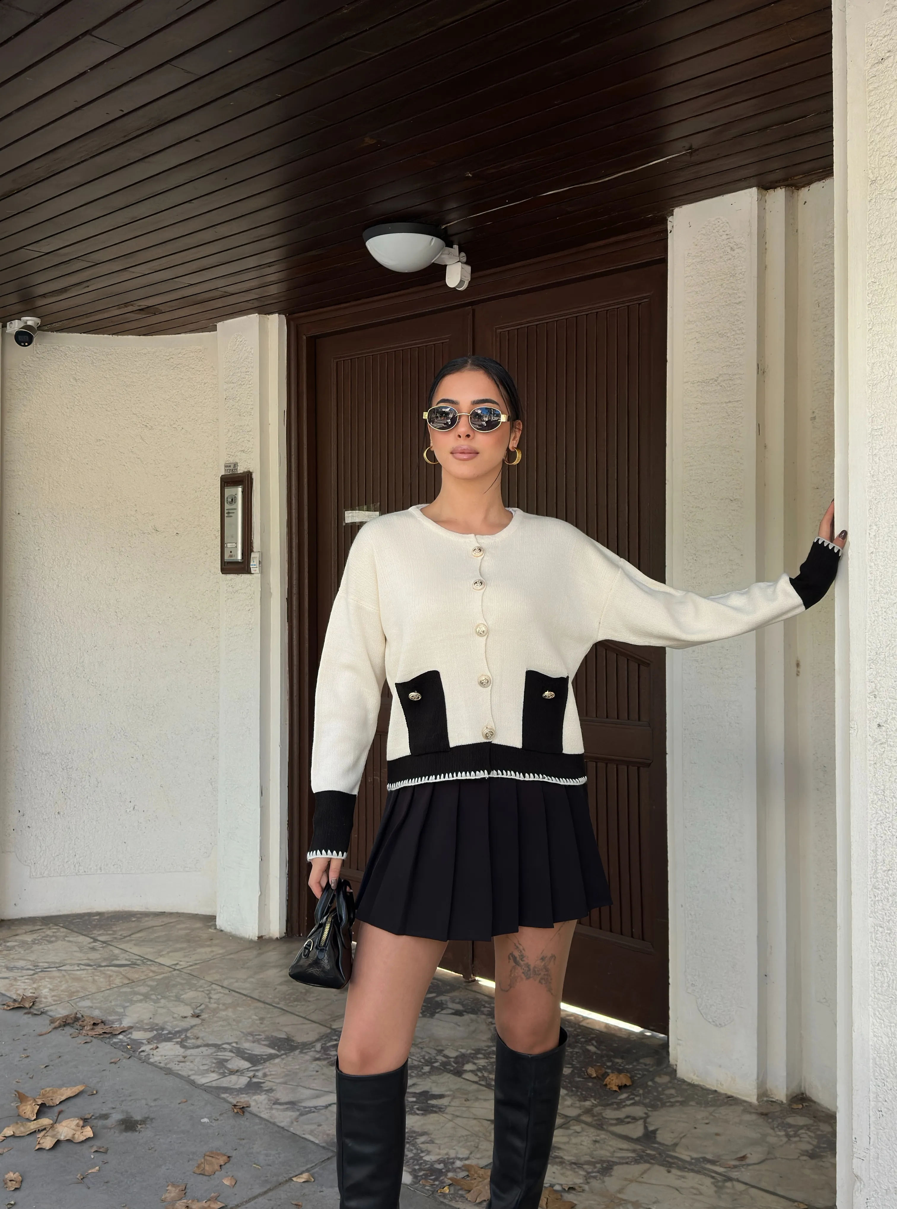 CEPLİ ZİKZAKLI HIRKA - Ten