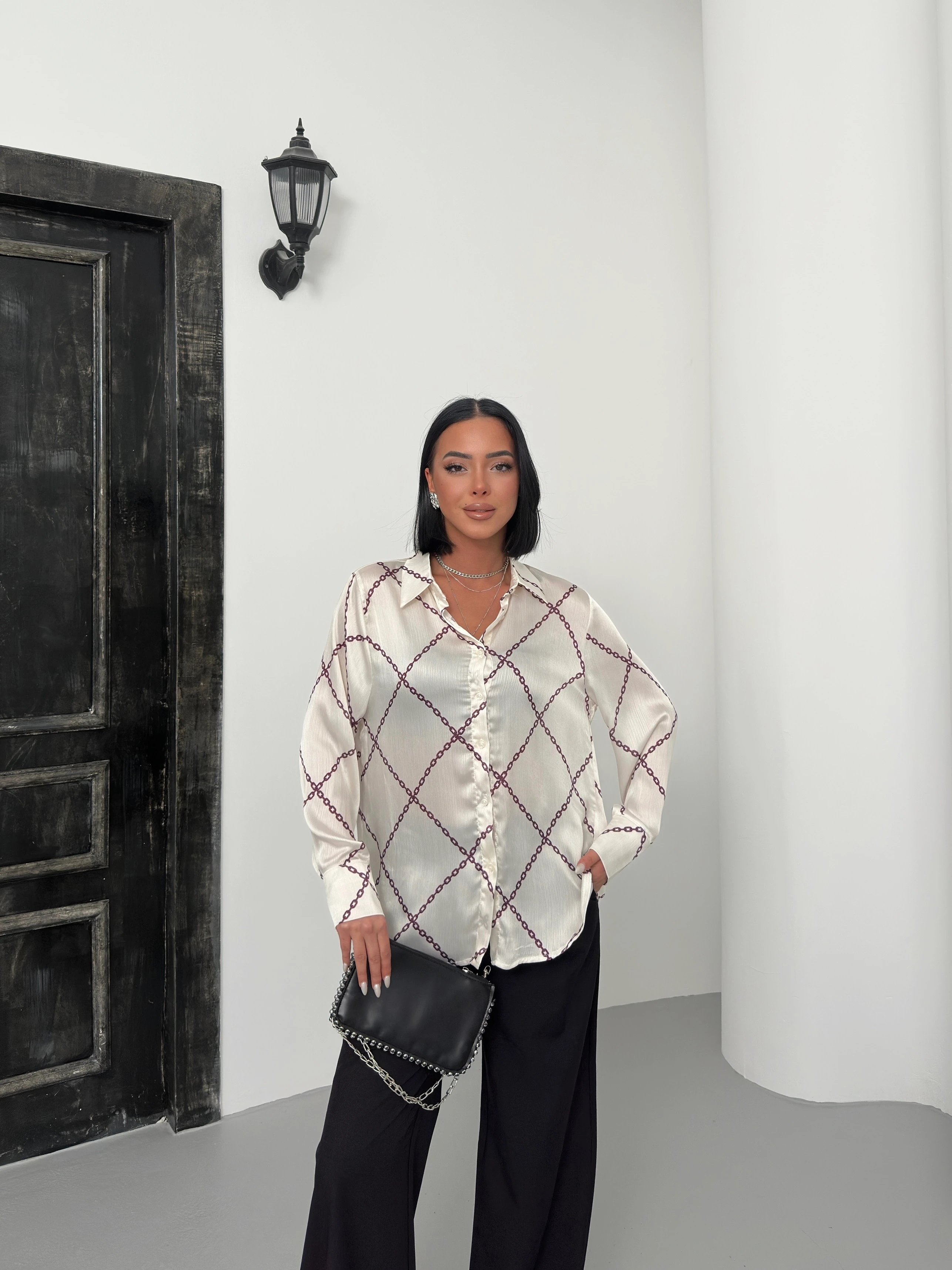 ZİNCİR DESEN GÖMLEK