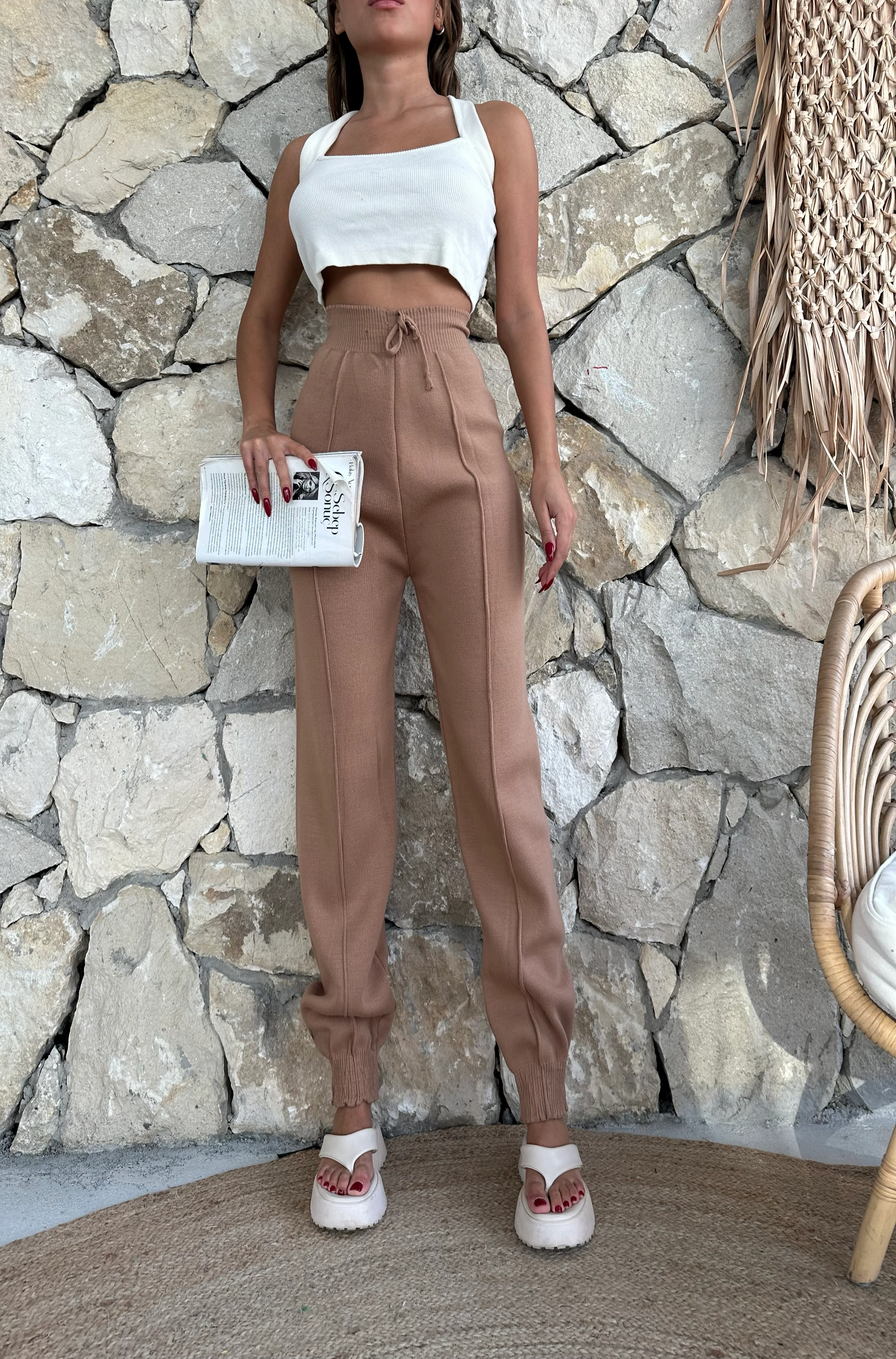 ÇİMALI DAR PAÇA PANTOLON