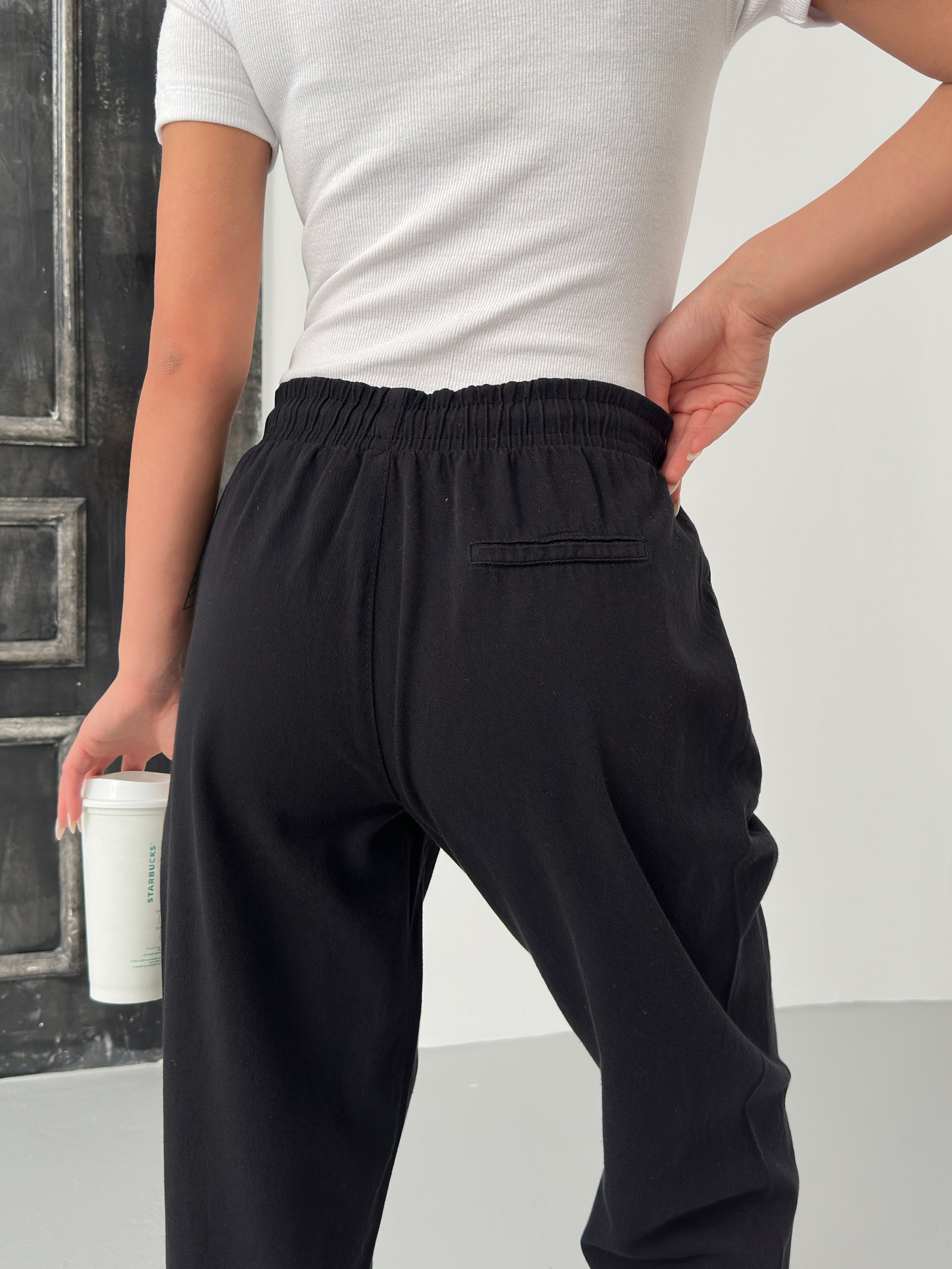 CEPLİ GABARDİN PANTOLON - Siyah