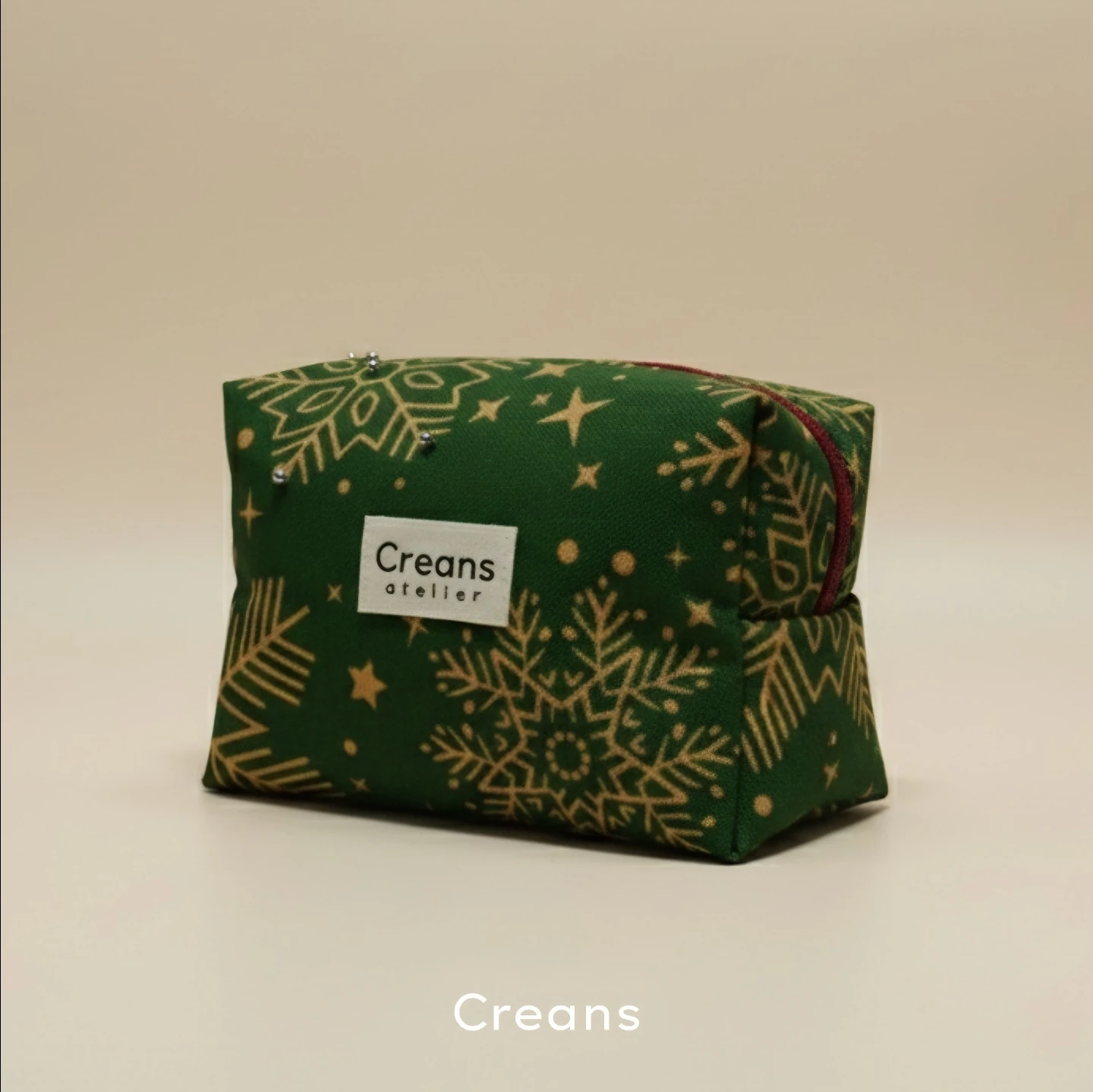 Yılbaşı desenli çok amaçlı çanta Golden Snowflake 