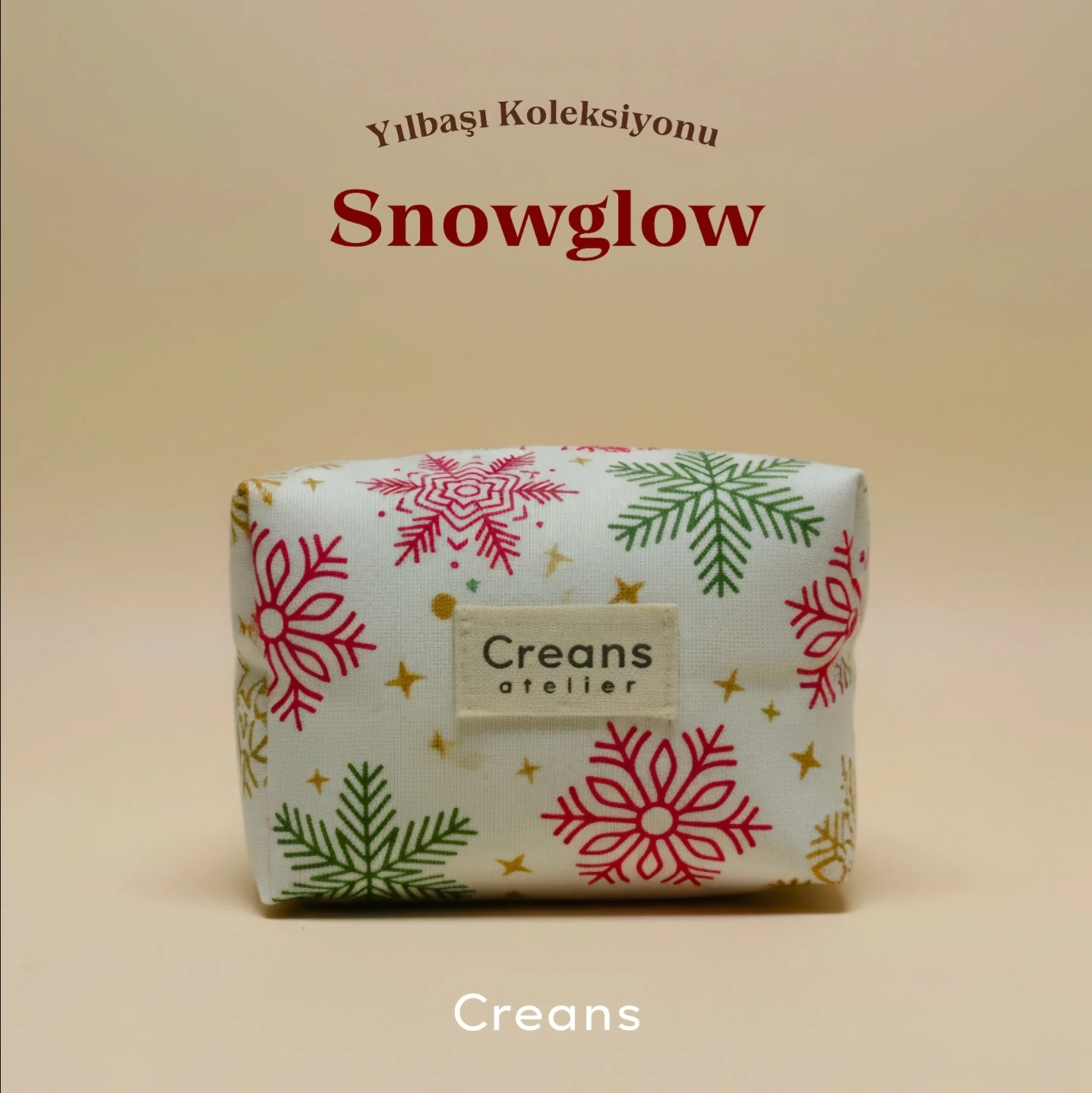 Yılbaşı desenli çok amaçlı çanta Snowglow