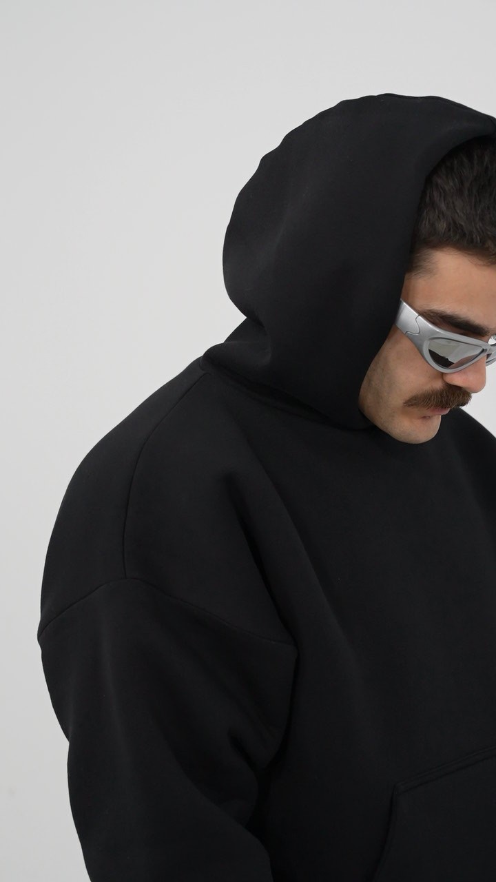 Obsidian Black Hoodie