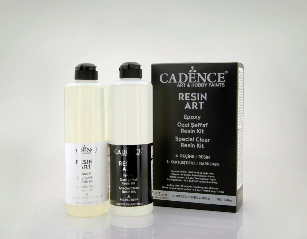 Cadence Resin Art Şeffaf Epoksi 500ML Takım