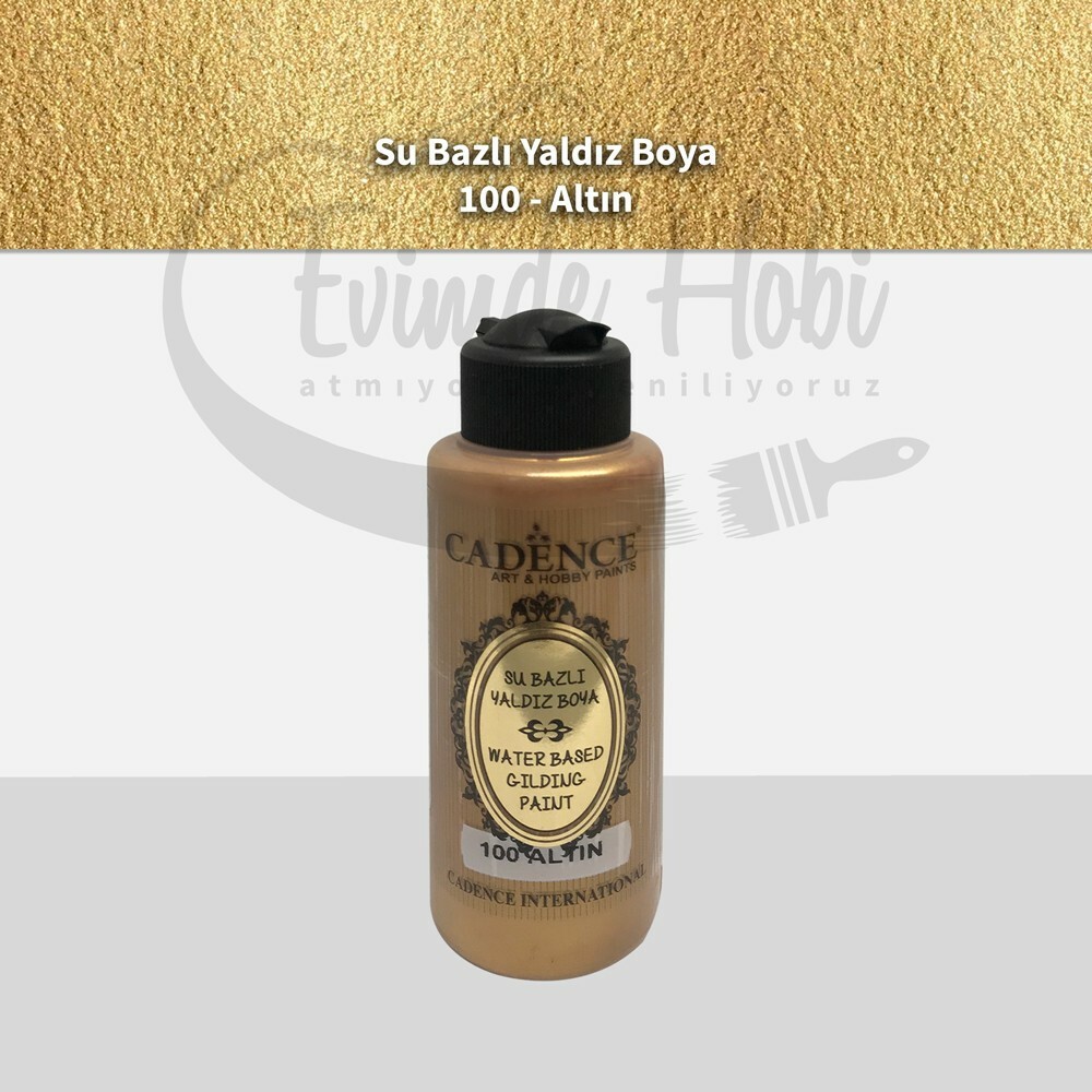 100 Altın Cadence Su Bazlı Yaldız Boya 120ML