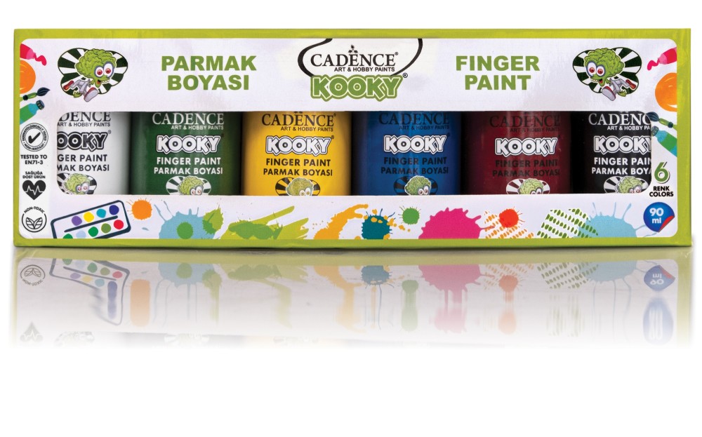 Kooky 6'lı Parmak Boyası Seti 90ML