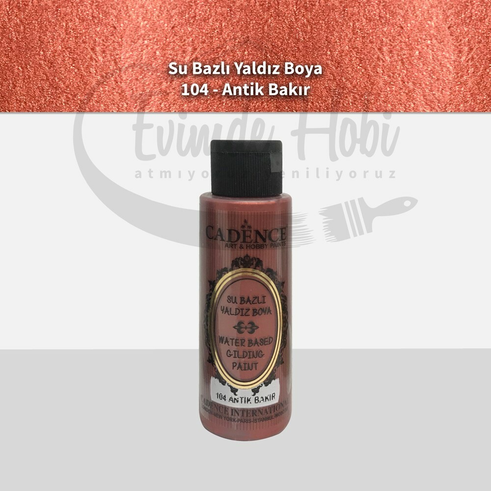 104 Antik Bakır Cadence Su Bazlı Yaldız Boya 70ML