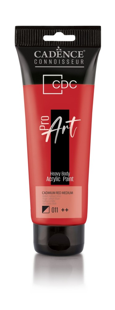 PR011 Medium Kadmiyum Kırmızı Proart Heavy Body Akrilik Boya 120ML