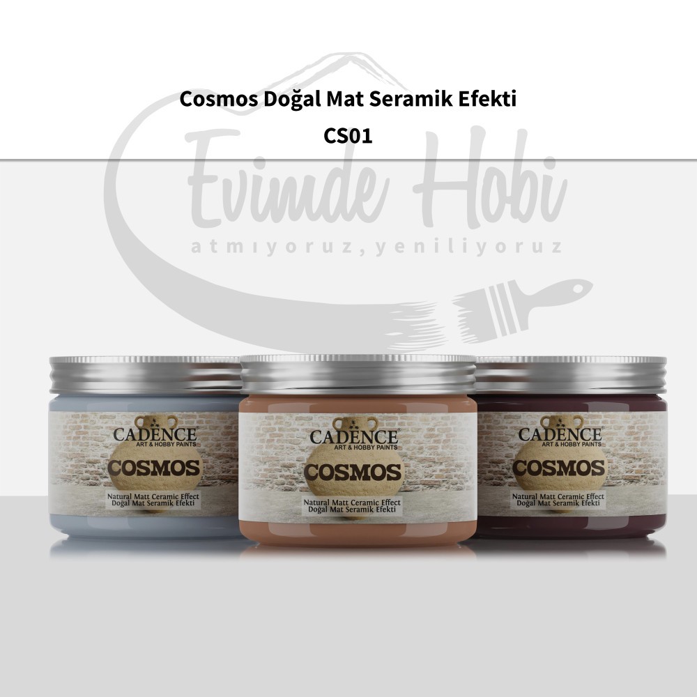 CS01 Beyaz Cosmos Doğal Mat Seramik Efekti 150ML