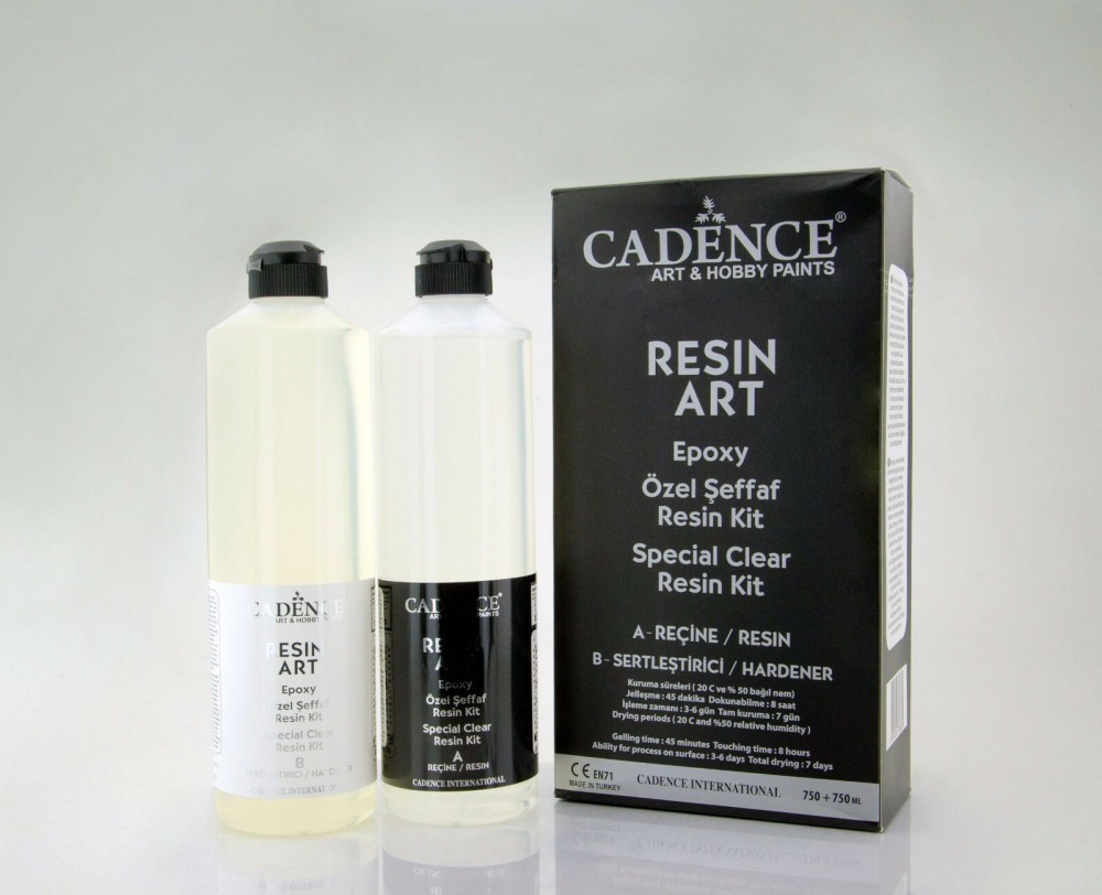 Cadence Resin Art Şeffaf Epoksi 750ML Takım