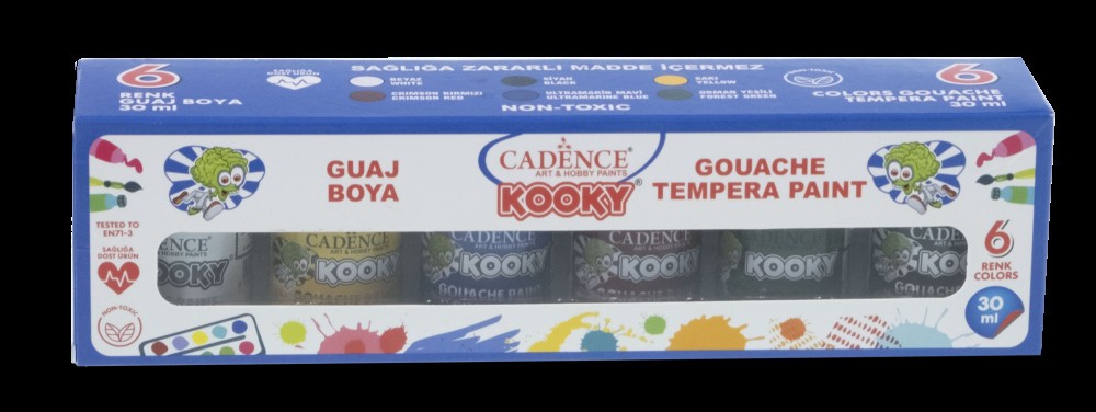 Kooky 6'lı Guaj Boya Seti 30ML