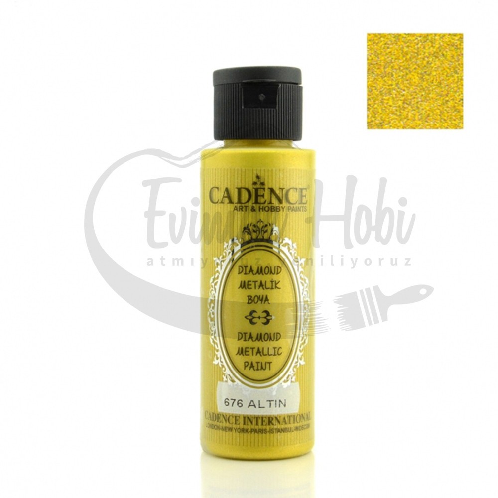 676 Altın Cadence Diamond Metalik Boya 70ML