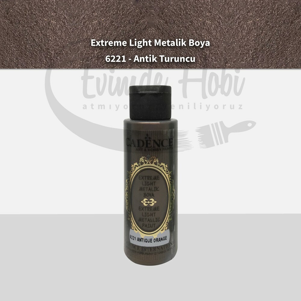 6221 Antik Turuncu Cadence Extreme Light Metalik Boya 70ML