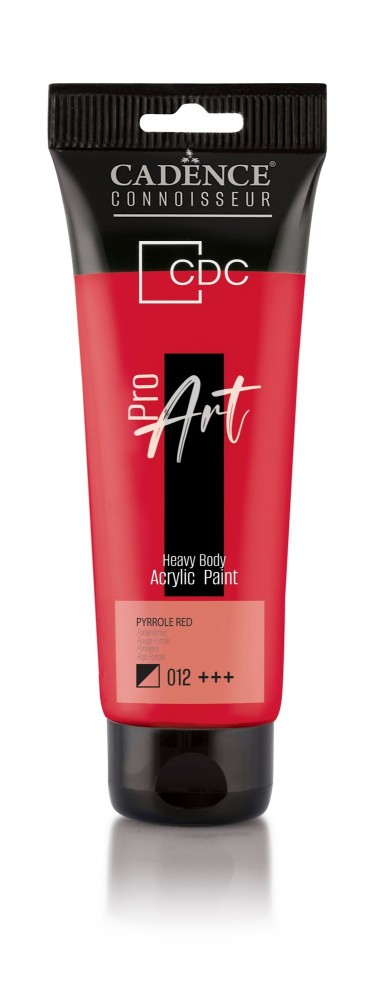 PR012 Parlak Kırmızı Proart Heavy Body Akrilik Boya 120ML