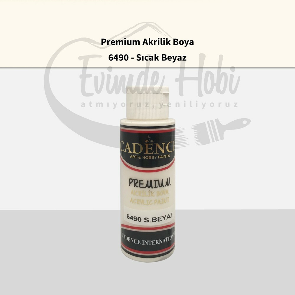 Premium Akrilik Boya 6490 Sıcak Beyaz 70ML