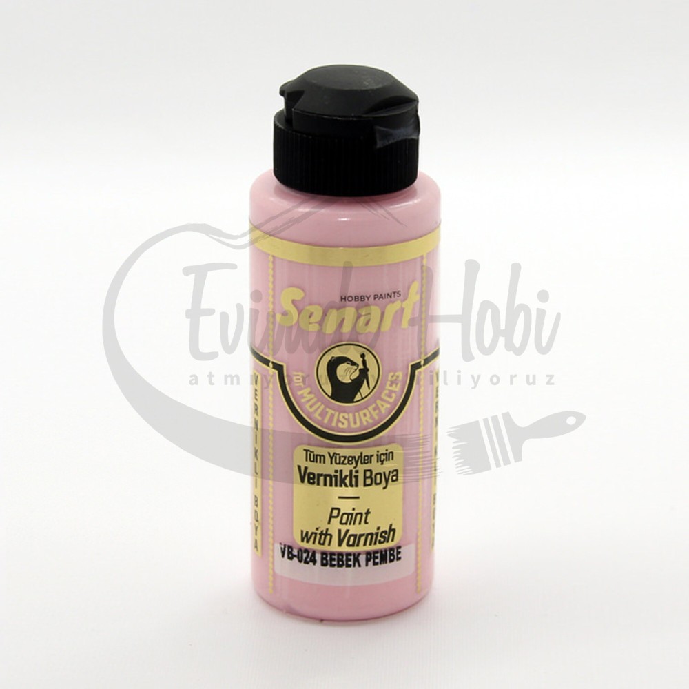 Senart Vernikli Boya VB024 Bebek Pembe 120ml