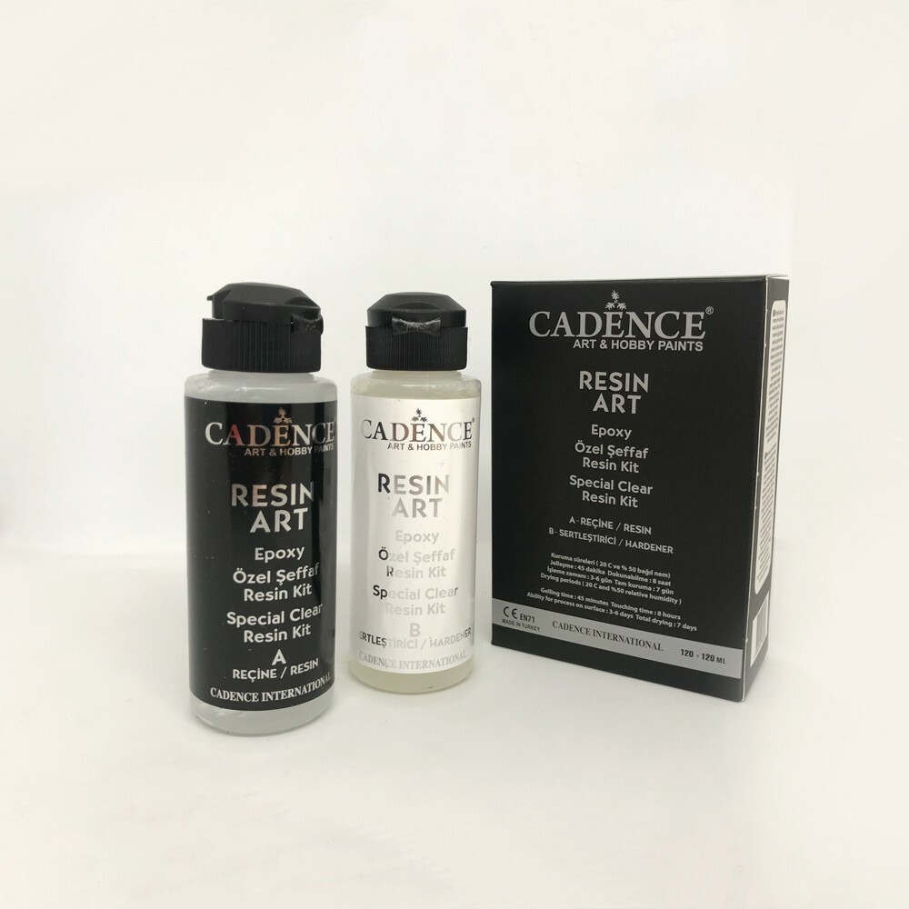 Cadence Resin Art Şeffaf Epoksi 120ML Takım