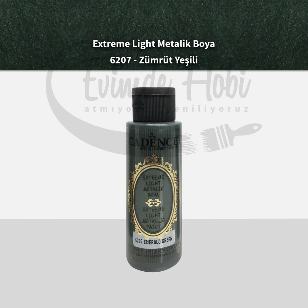 6207 Zümrüt Yeşili Cadence Extreme Light Metalik Boya 70ML