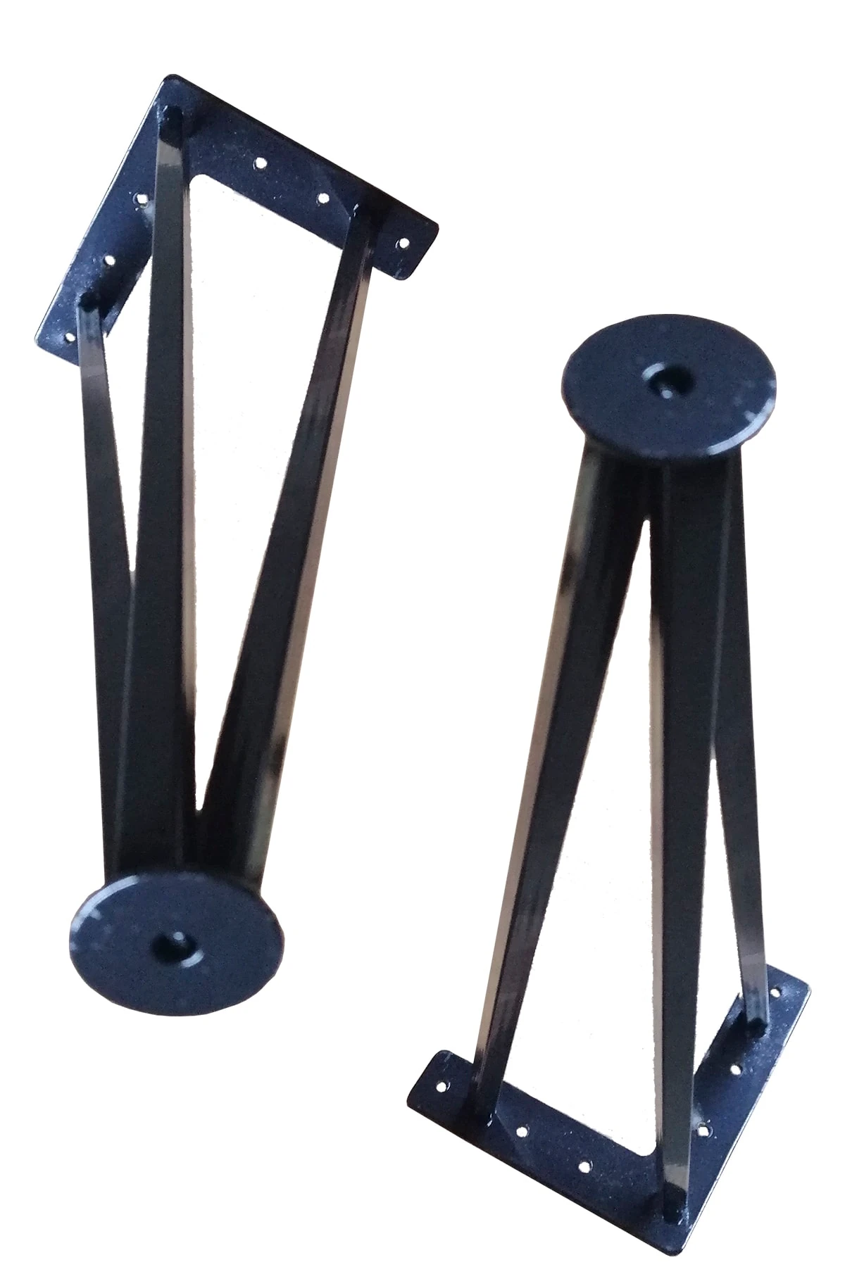 Metal Boru Ayak Kütük Masa Dresuar Kaşıklık Kitaplık Orta Sehpa Zigon Ayağı 45 Cm (2 Adet)