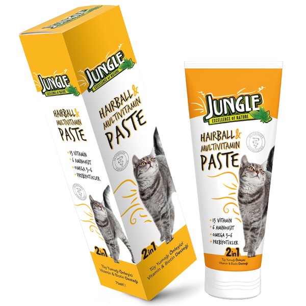 Jungle Cat Anti-Hairball & Multivitamin Kedi Macunu 75 ml - 1 Adet