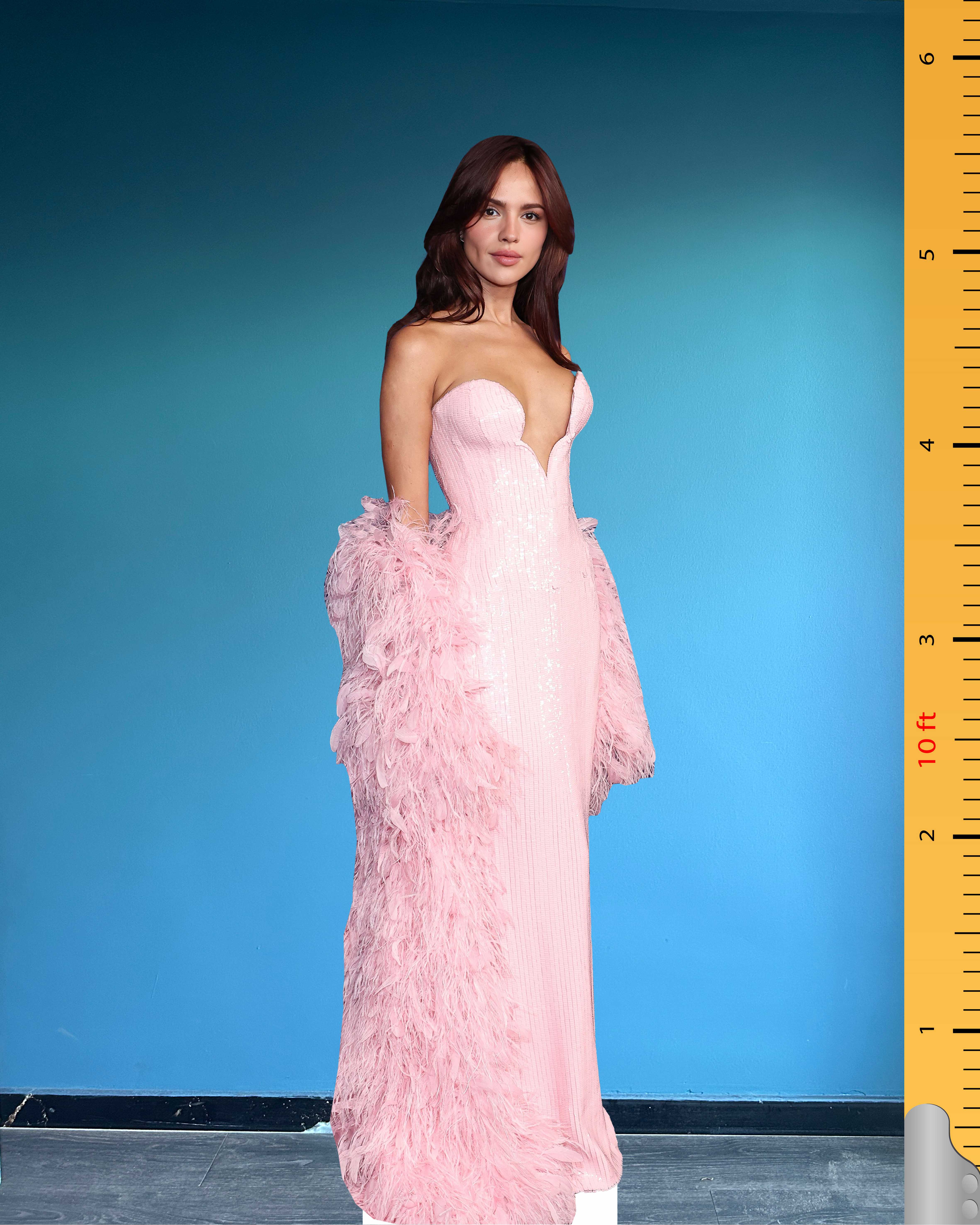 💎 Eiza González Cardboard Figure – Life-Size 76th Primetime Emmy Awards Red Carpet Standee Model