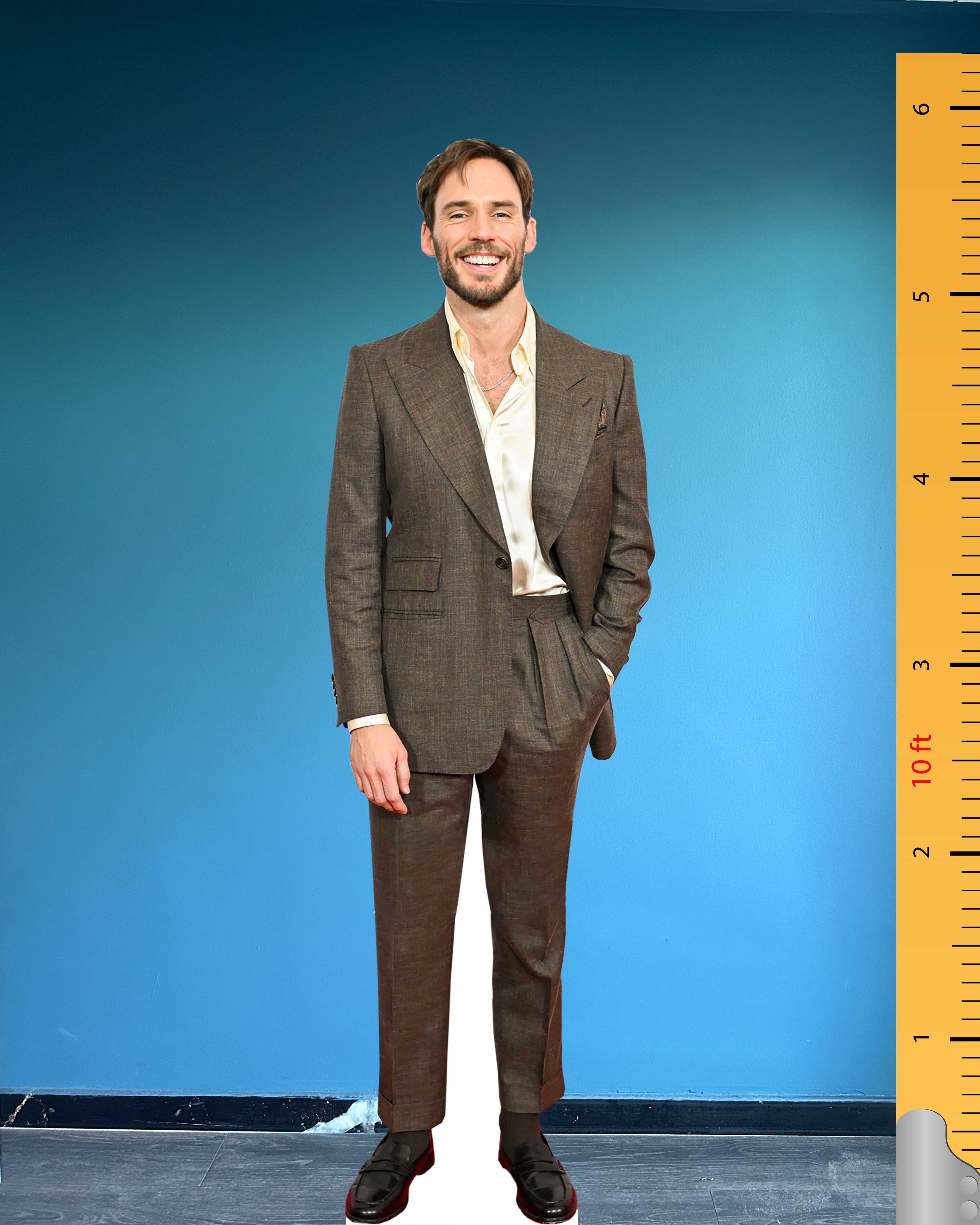 🎬 Sam Claflin Life Size Cardboard Cutout – BAFTA Awards Celebrity Edition