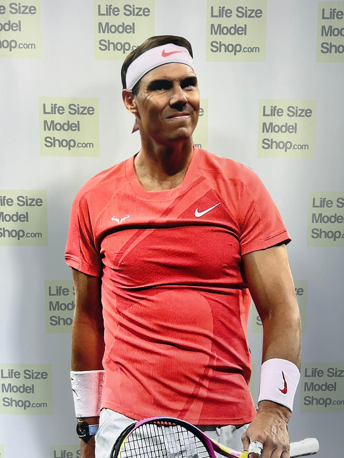 Rafael Nadal, modèle en carton découpé, figurine grandeur nature, joueur de tennis professionnel