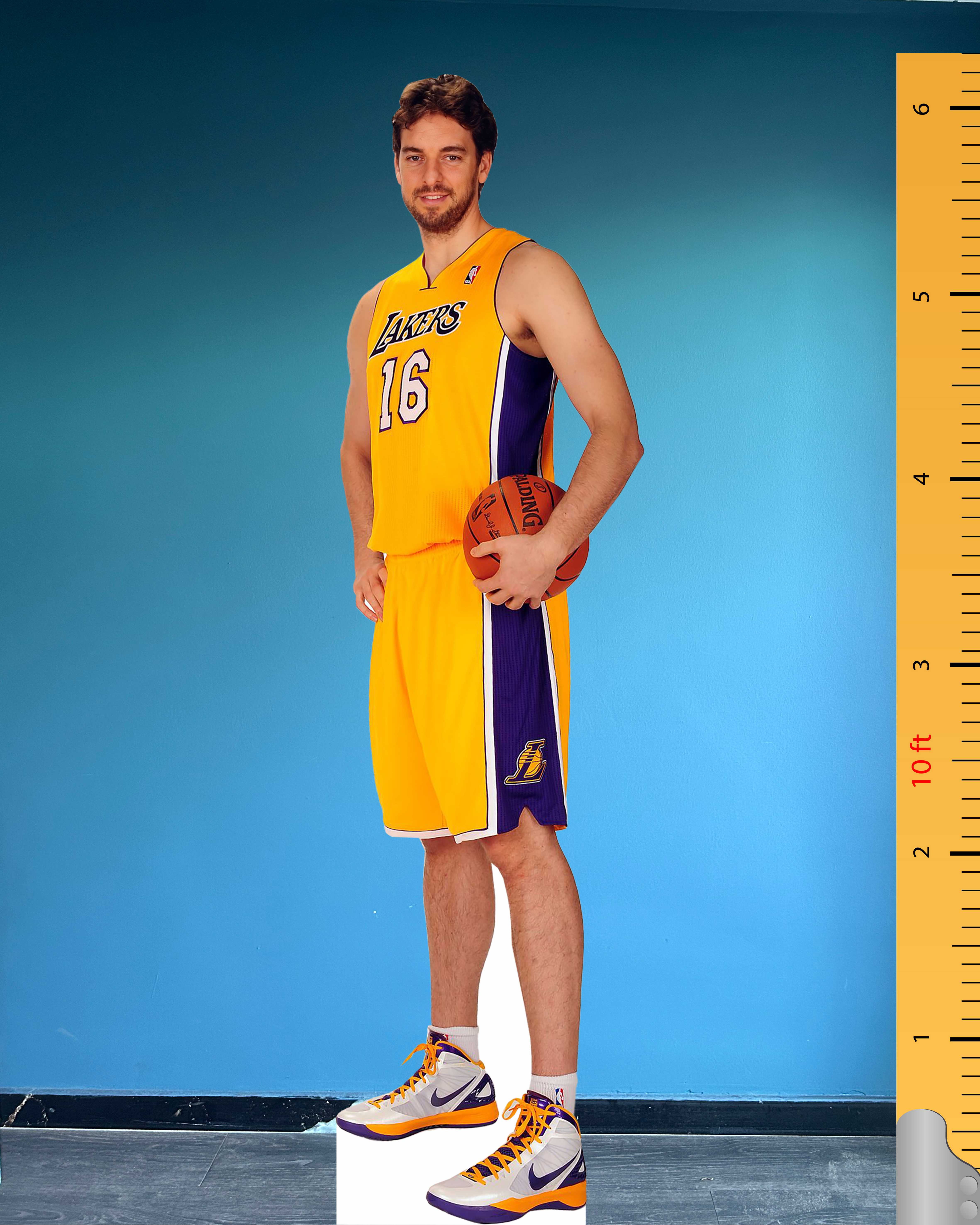 🏀 Pau Gasol Life-Size Cardboard Cutout – LA Lakers #16 Edition
