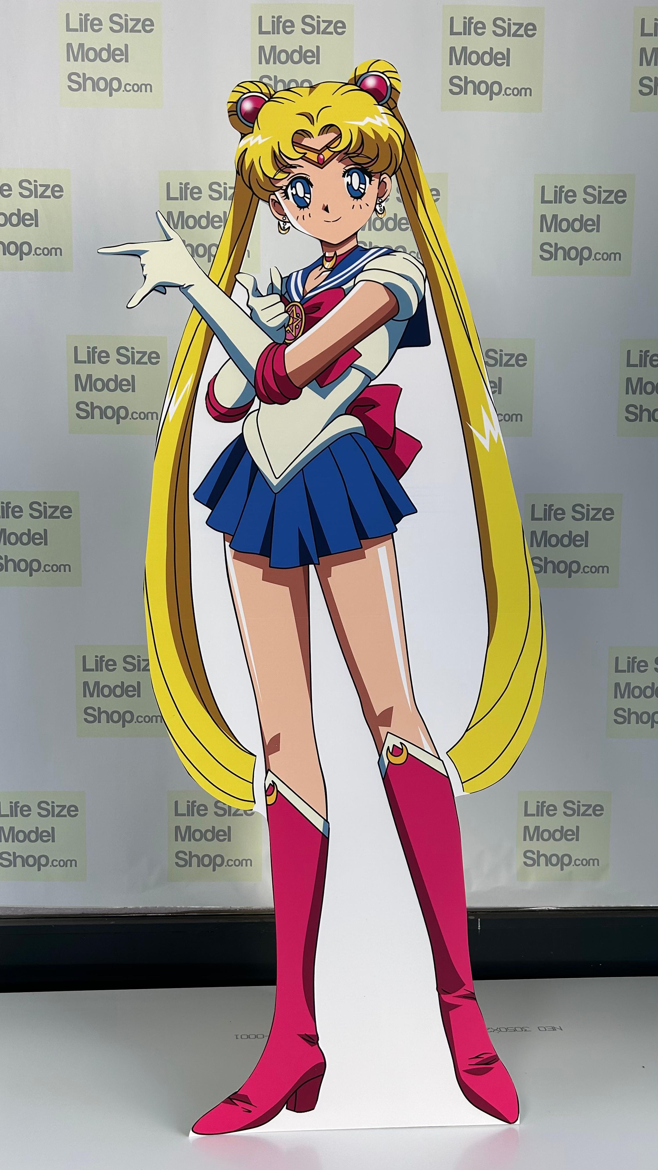 🌙 Usagi Tsukino Cardboard Cutout Standee – Sailor Moon Anime Character Figure