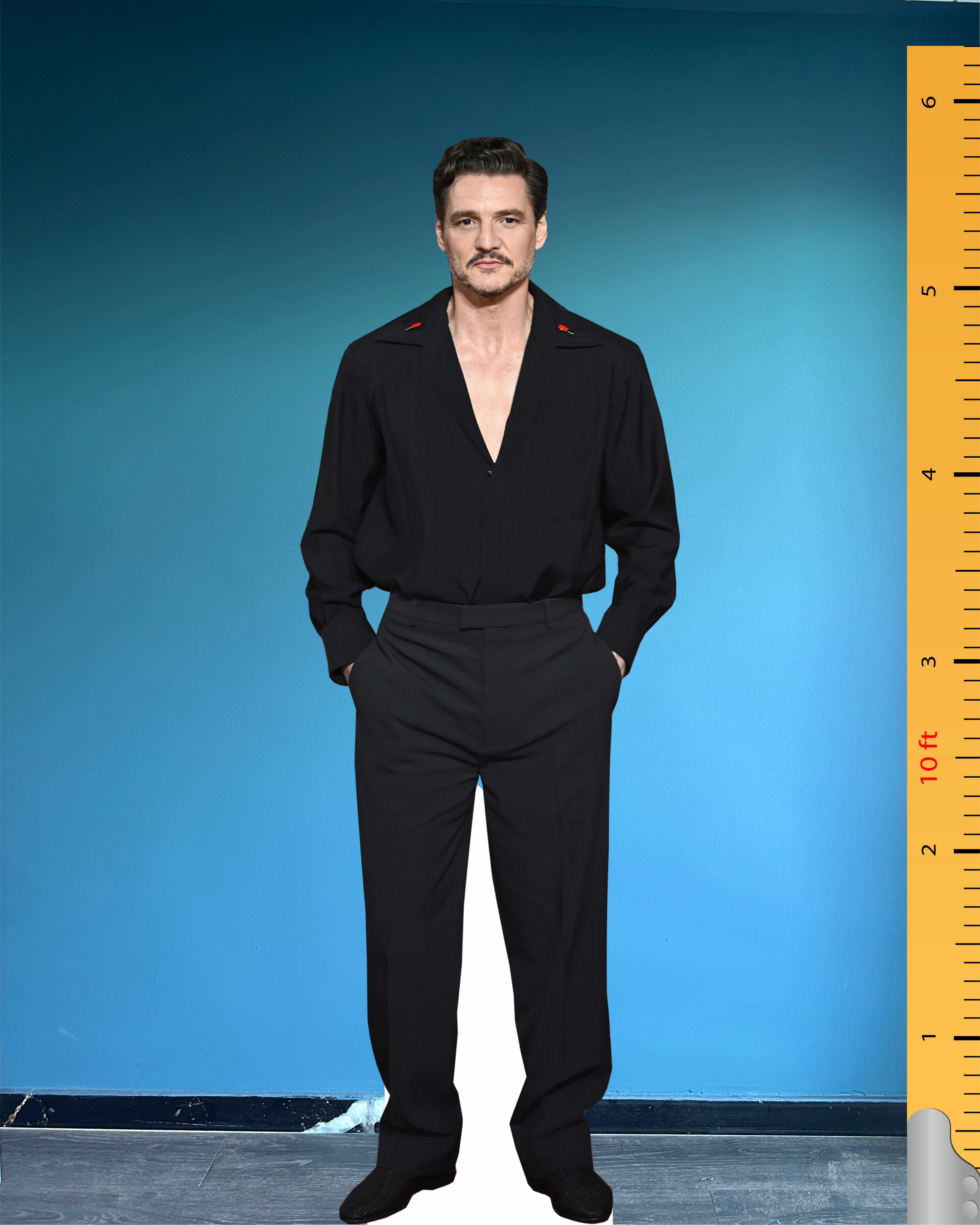 Pedro Pascal Cardboard Cutout Model Life Size Plastic Standee Model