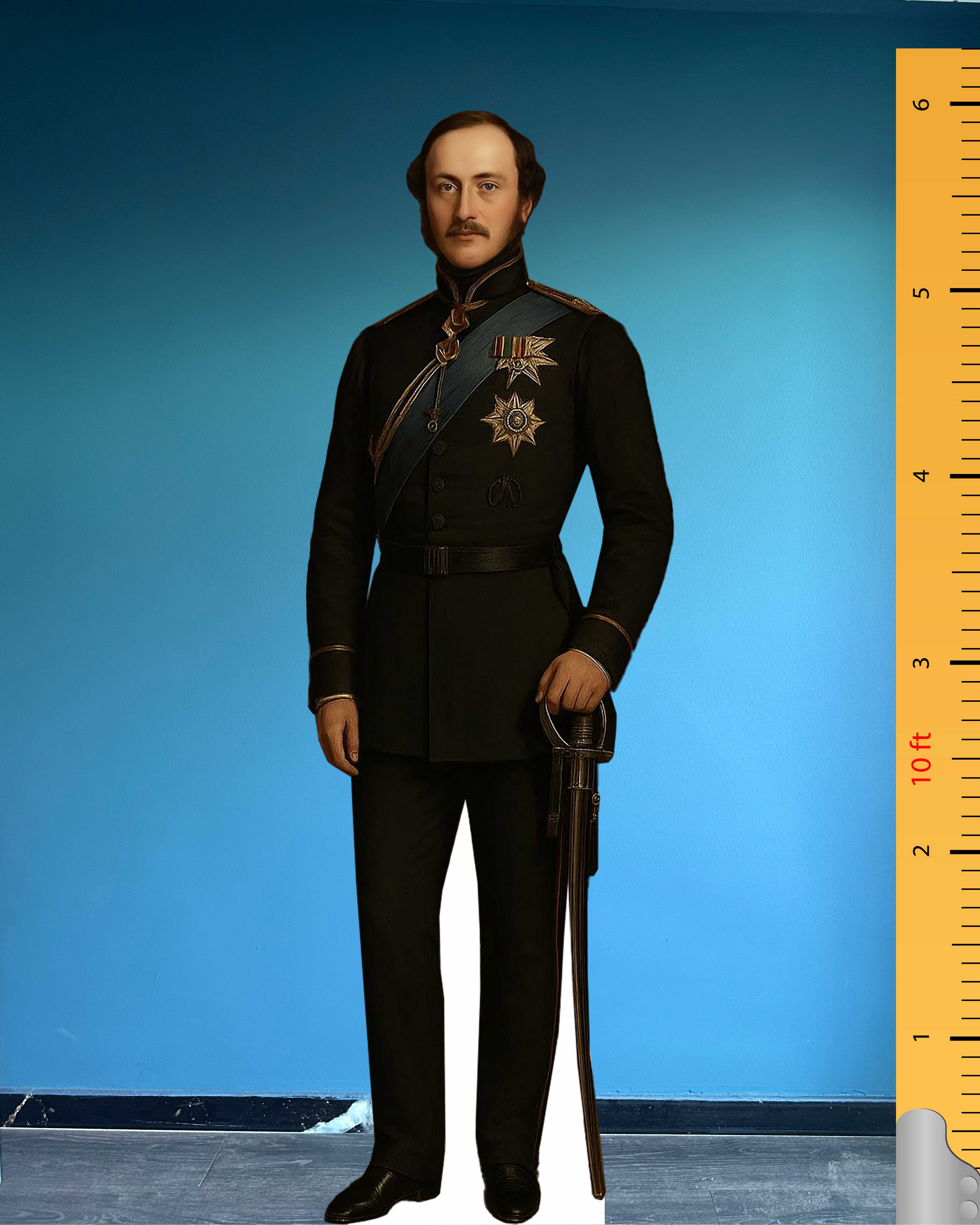 👑 Prince Albert Life Size Cardboard Cutout – Prince Consort of the United Kingdom
