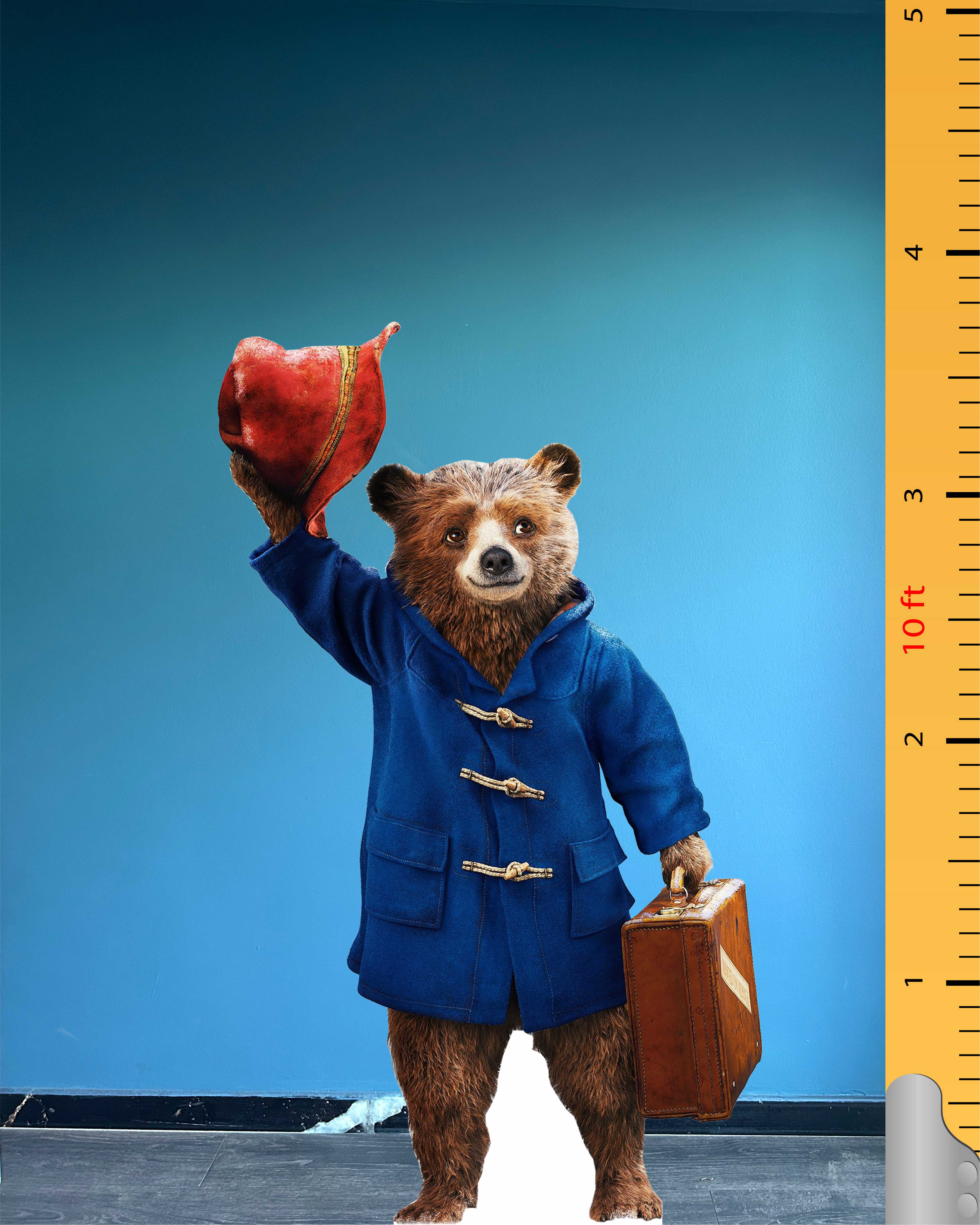 Paddington Cardboard Cutout Model Fictional Character Bear Paddington Plastic Standee Figure
