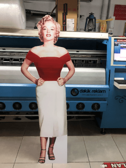 Marilyn Monroe Maketi Tam Boy Dekor Maket Hediye Maket