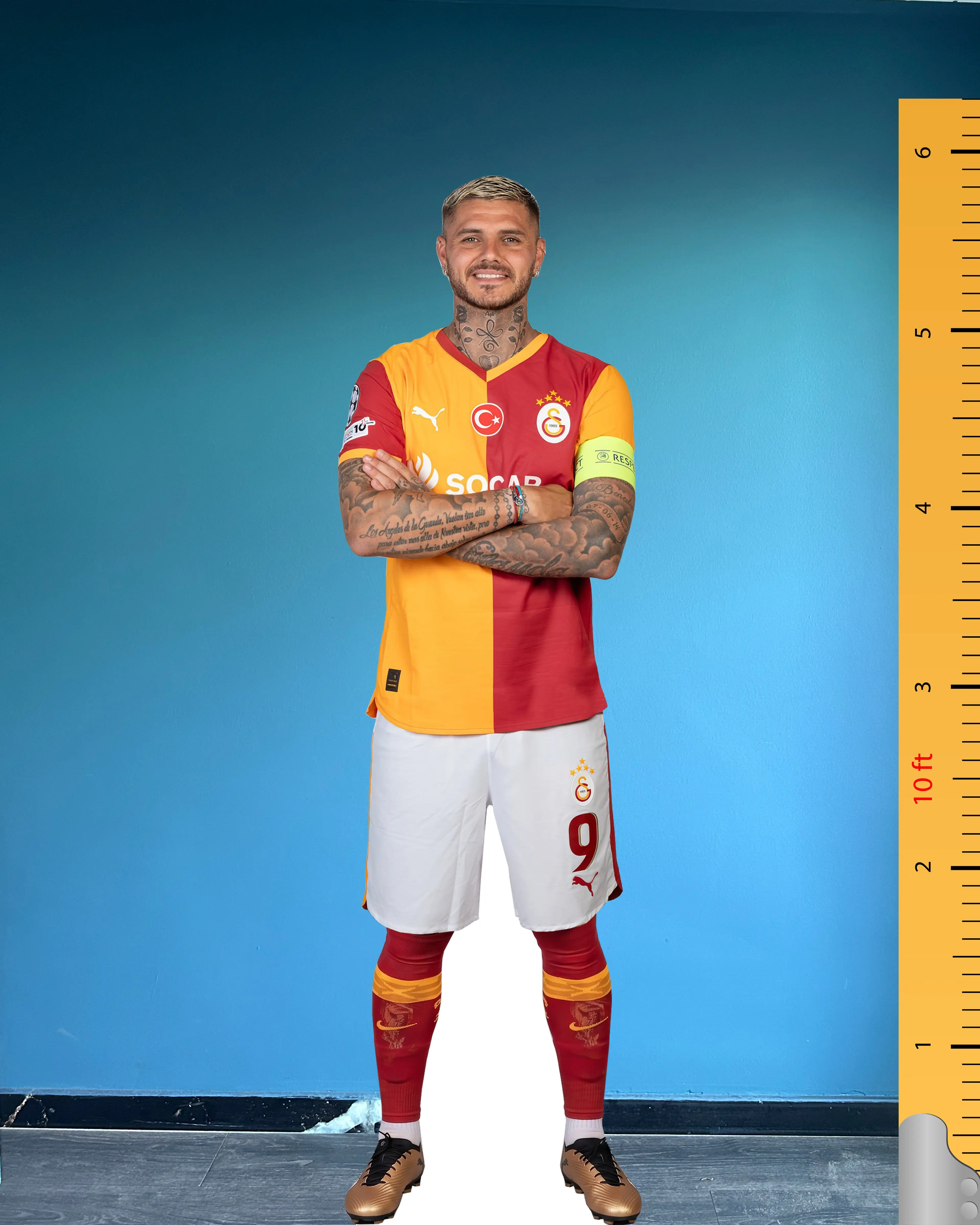 Mauro Icardi Life Size Cardboard Cutout Model | Galatasaray Number