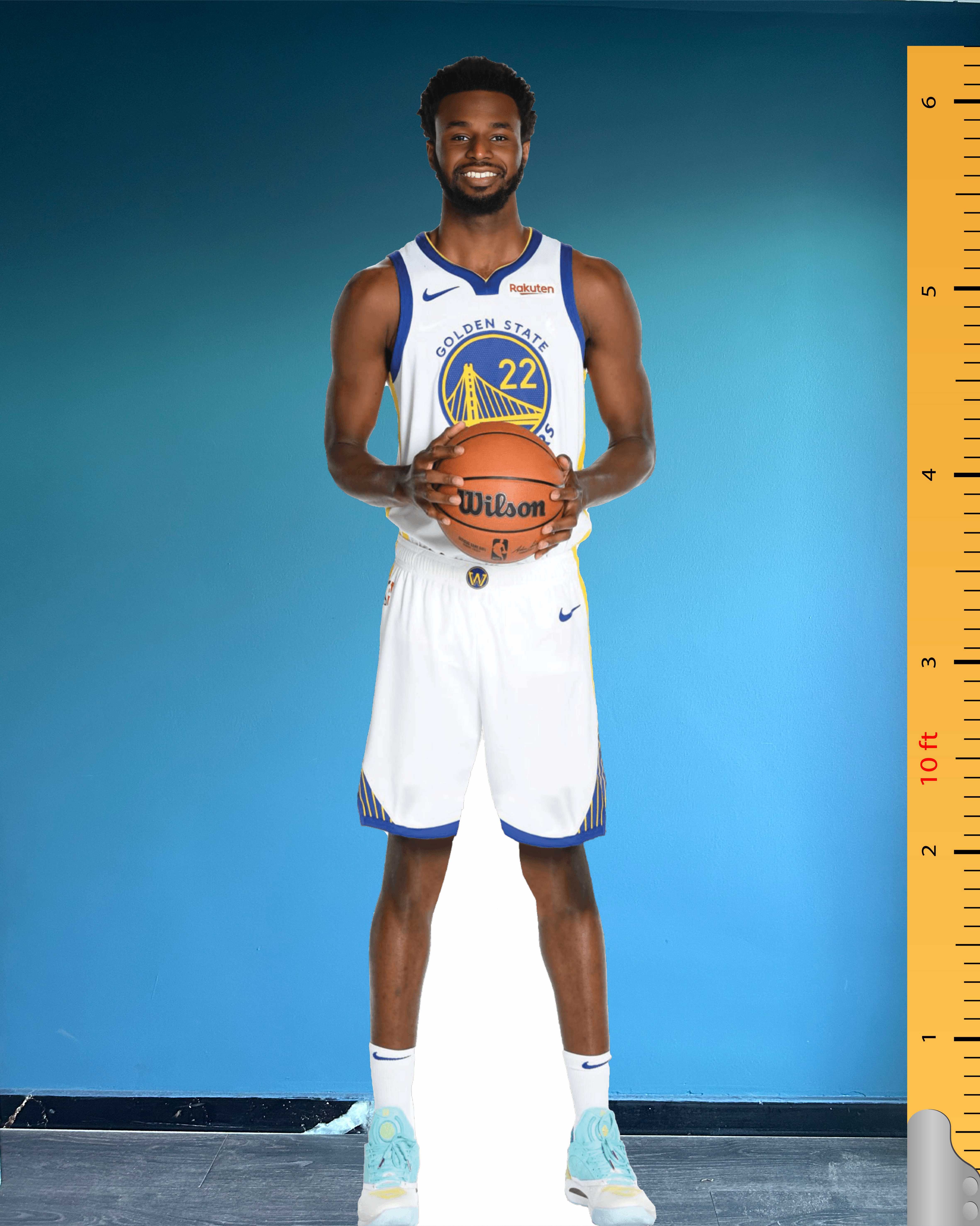 Andrew Wiggins Life Size Cardboard Cutout Standee Golden State Warriors Number 22 Celebrity Cardboard Cutouts