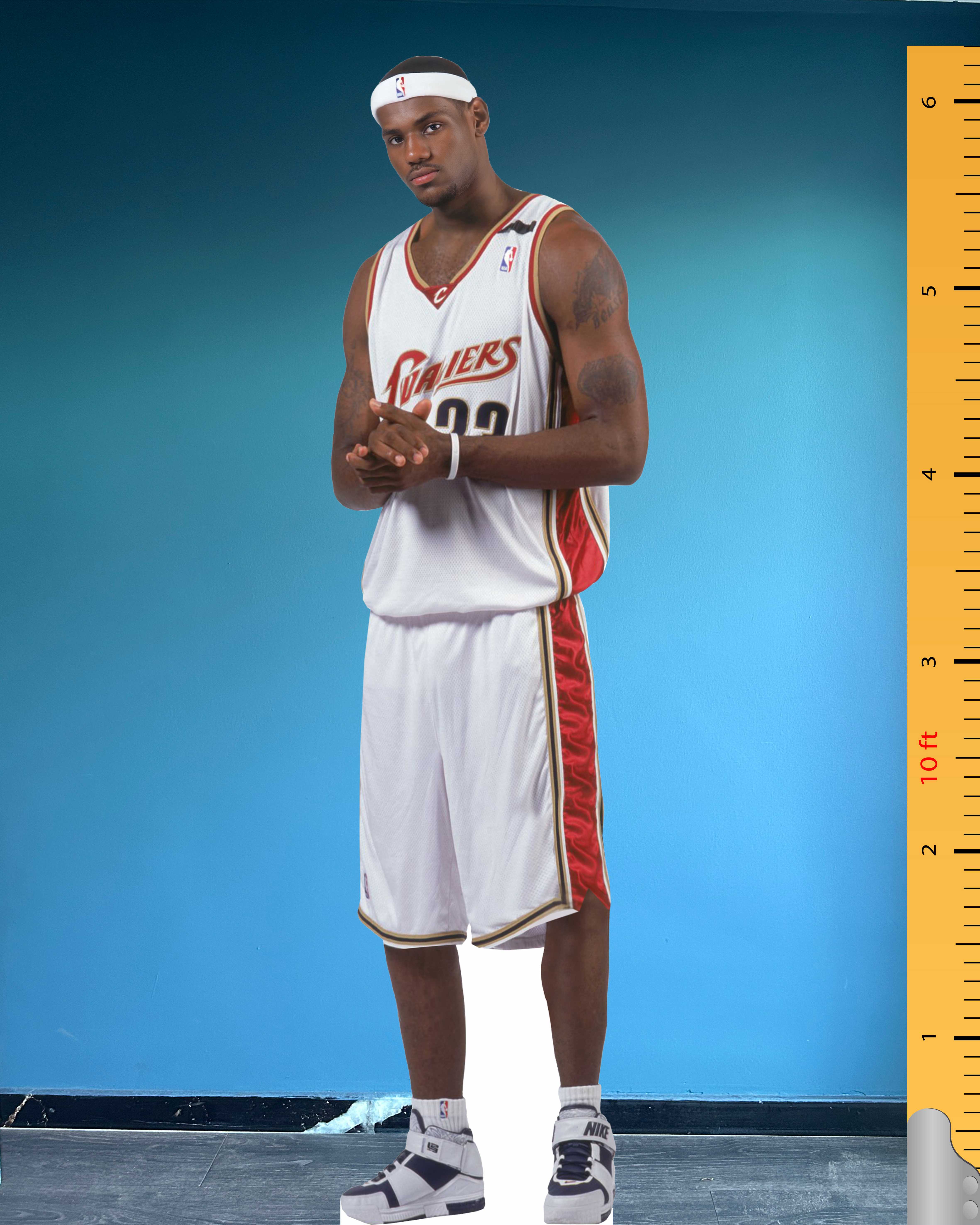 LeBron James Celebrity Cardboard Cutout Cleveland Cavaliers Number 23 Life Size Cutouts 