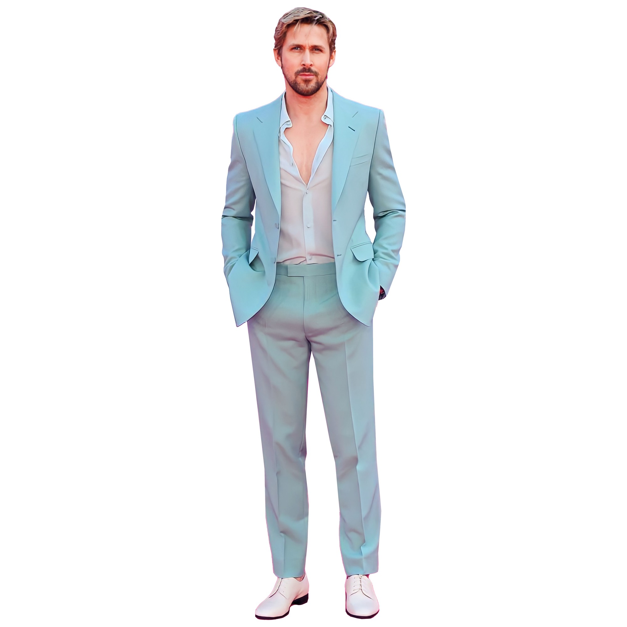 Ryan Gosling Barbie em tamanho real com recorte de papelão