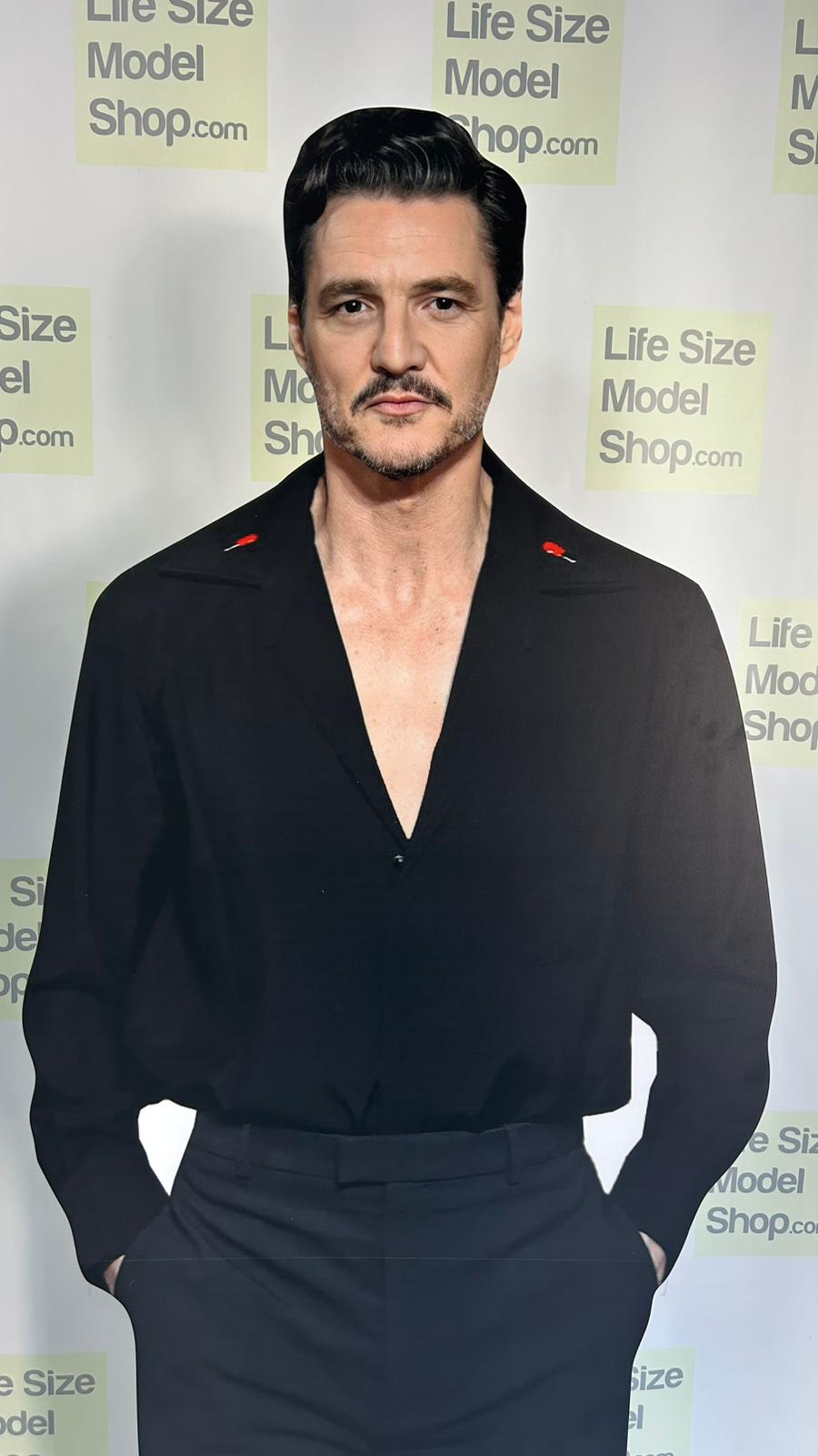 🎬 Pedro Pascal Cardboard Cutout Figure – Full-Size Fan Standee