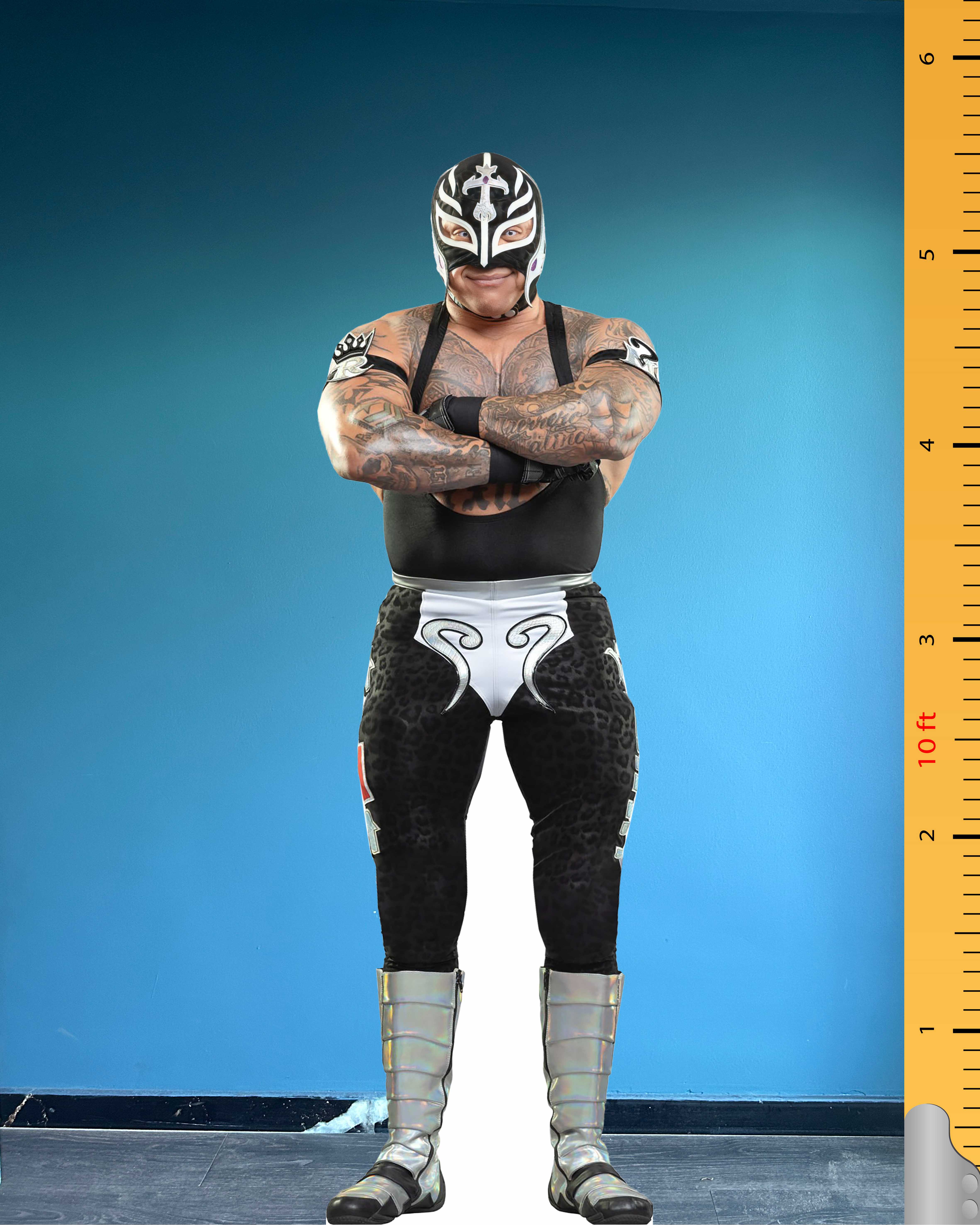 🇺🇸🤼‍♂️ Rey Mysterio Full-Size Cardboard Model – WWE's Masked Legend at Your Side!