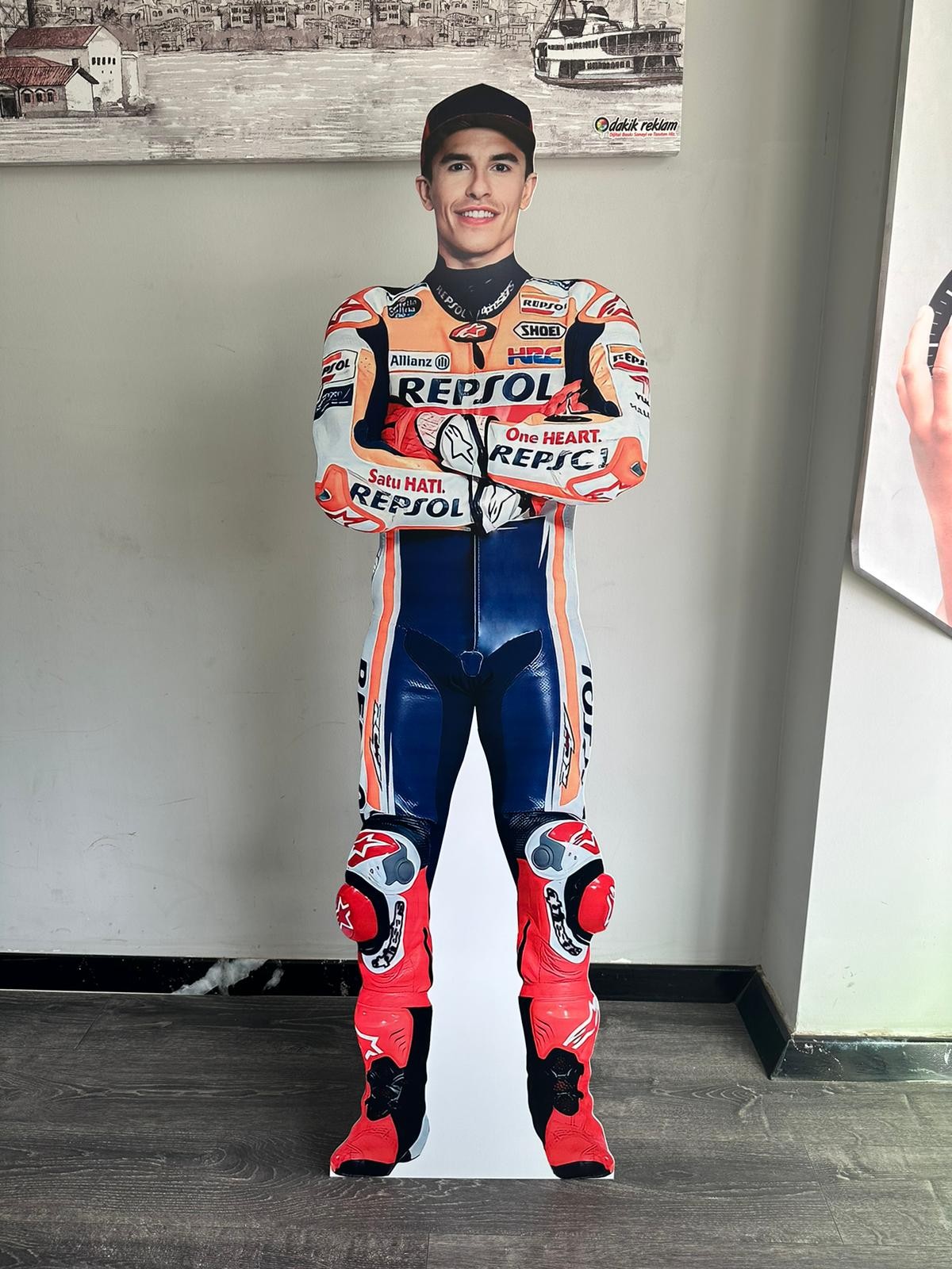 Marc Márquez Motorcycle Racer Cut Out Standee Cardboard Real Size Model