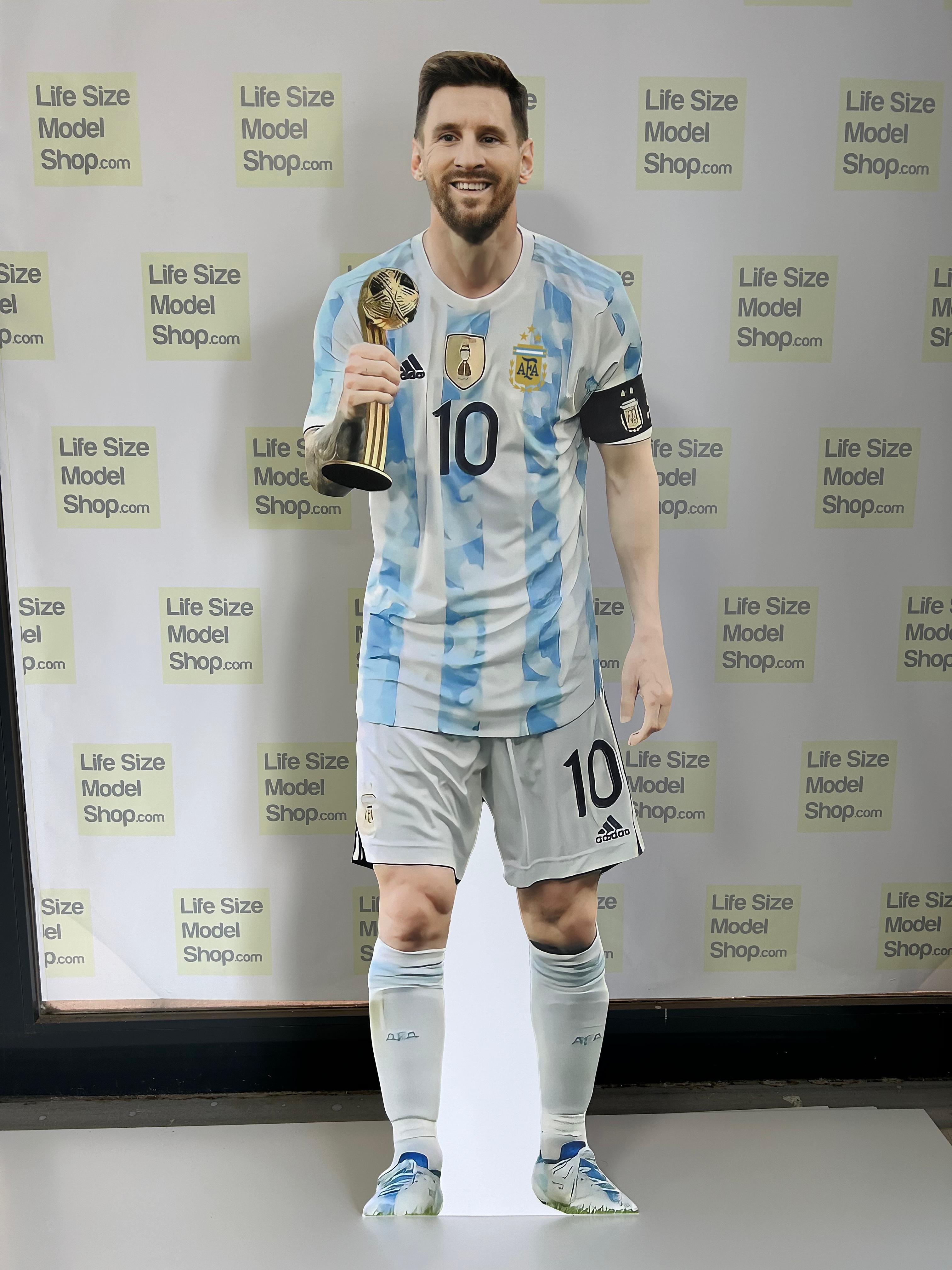 Lionel Messi Cardboard Golden Shoe Award Pose Lifesize Messi Cardboard Cutout Model Standee
