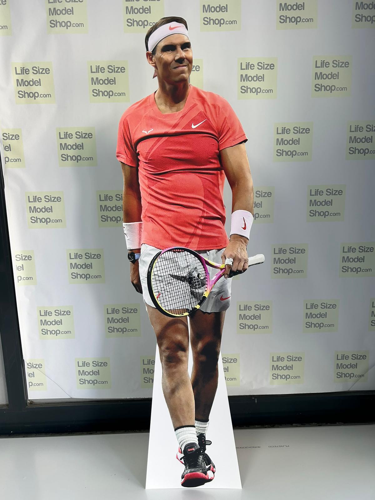Rafael Nadal, modèle en carton découpé, figurine grandeur nature, joueur de tennis professionnel