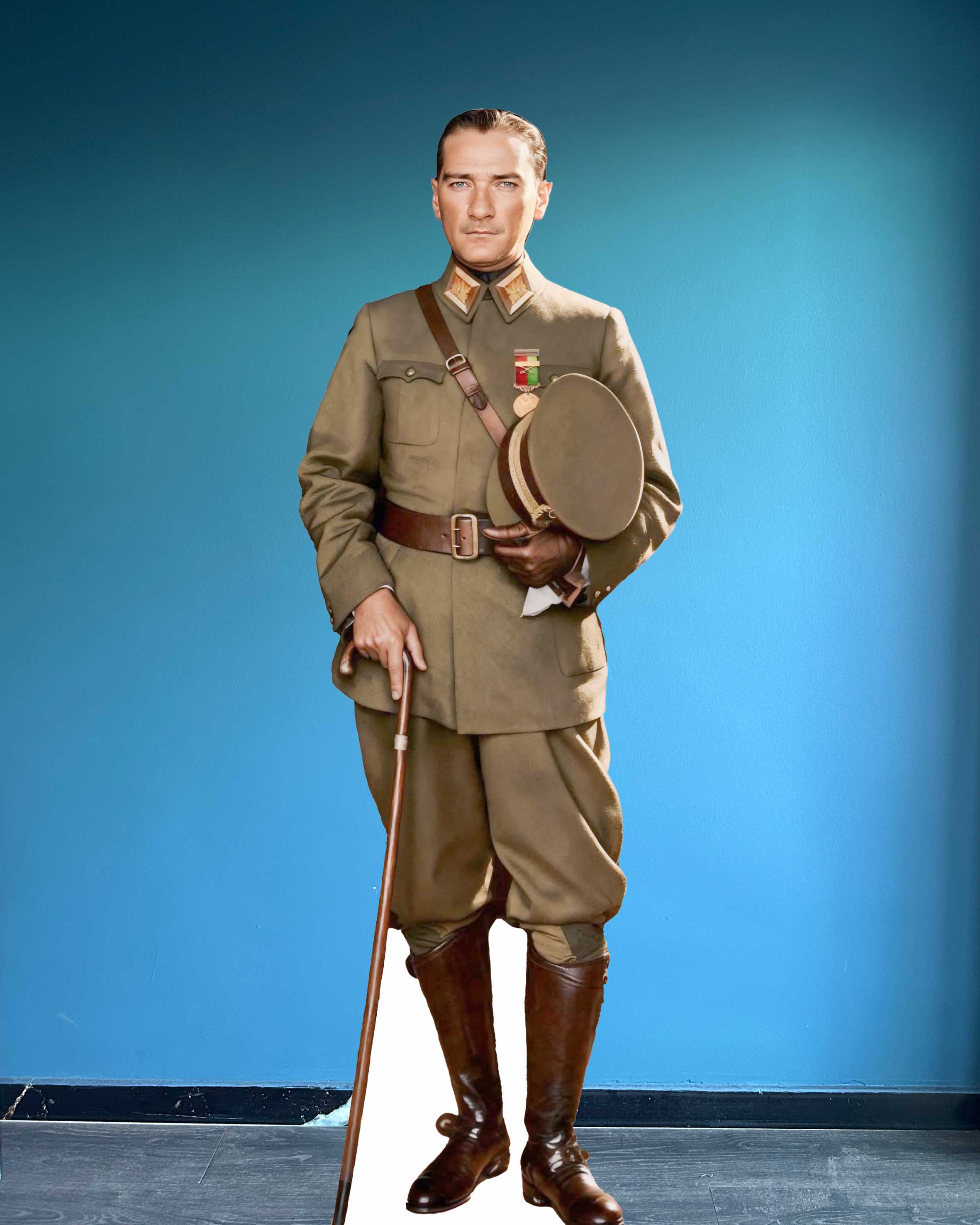Mareşal Mustafa Kemal Atatürk Maketi Asker Atatürk Maketi Tam Boy Ayaklı Maket