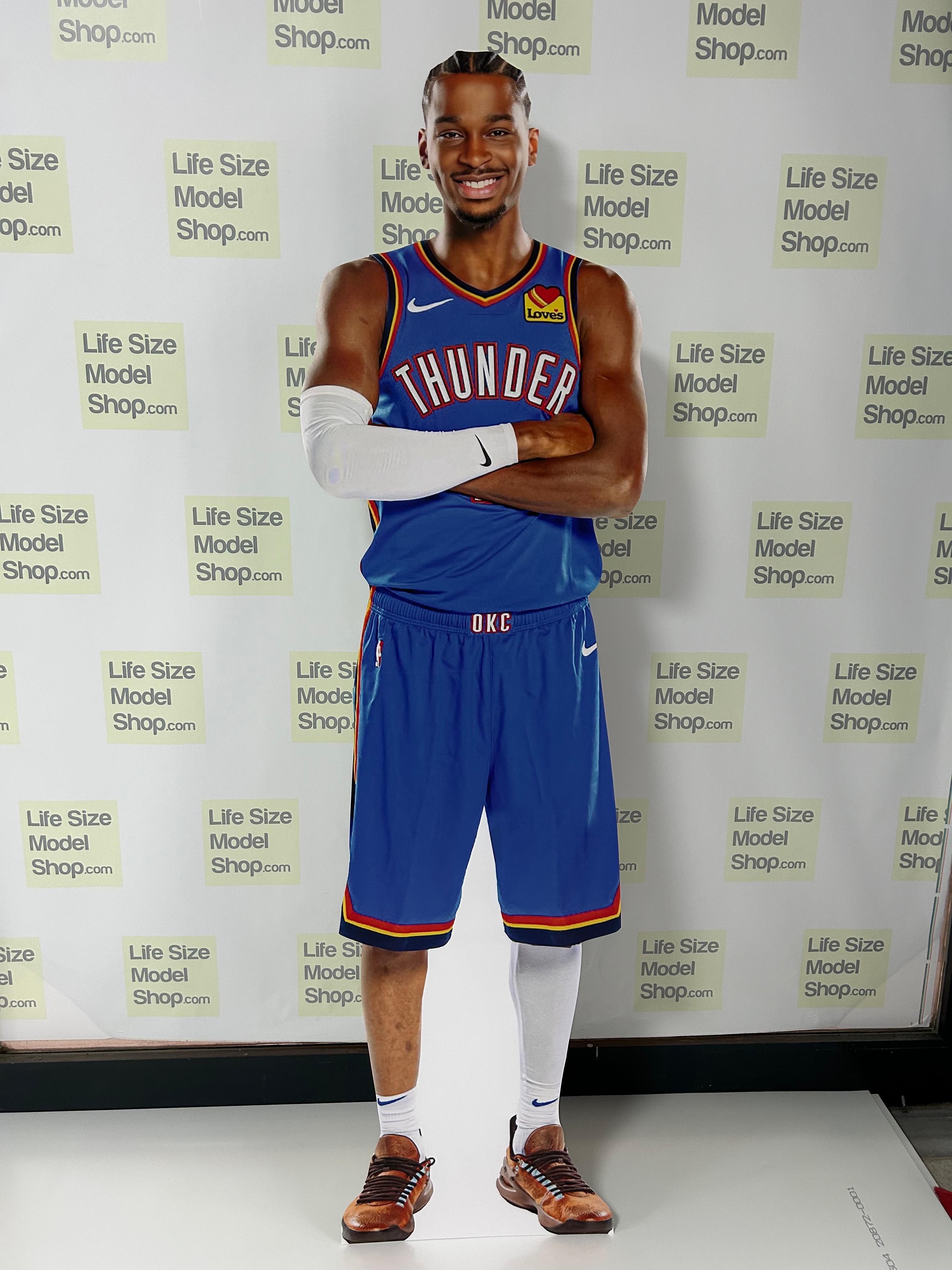 🏀 Shai Gilgeous-Alexander Life-Size Cardboard Cutout – Oklahoma City Thunder #2 Standee