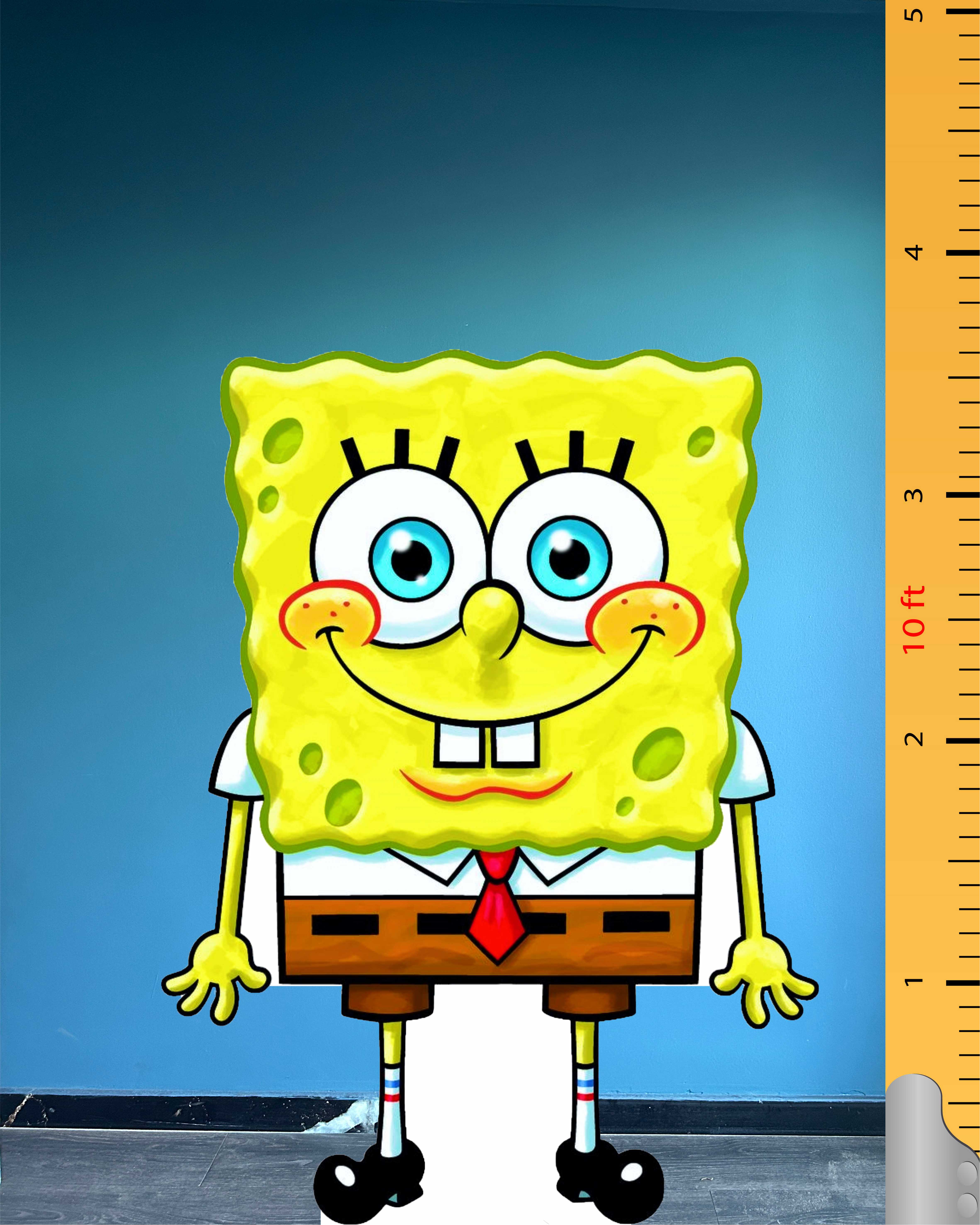 SpongeBob SquarePants, personaggio immaginario in cartone, modello in plastica